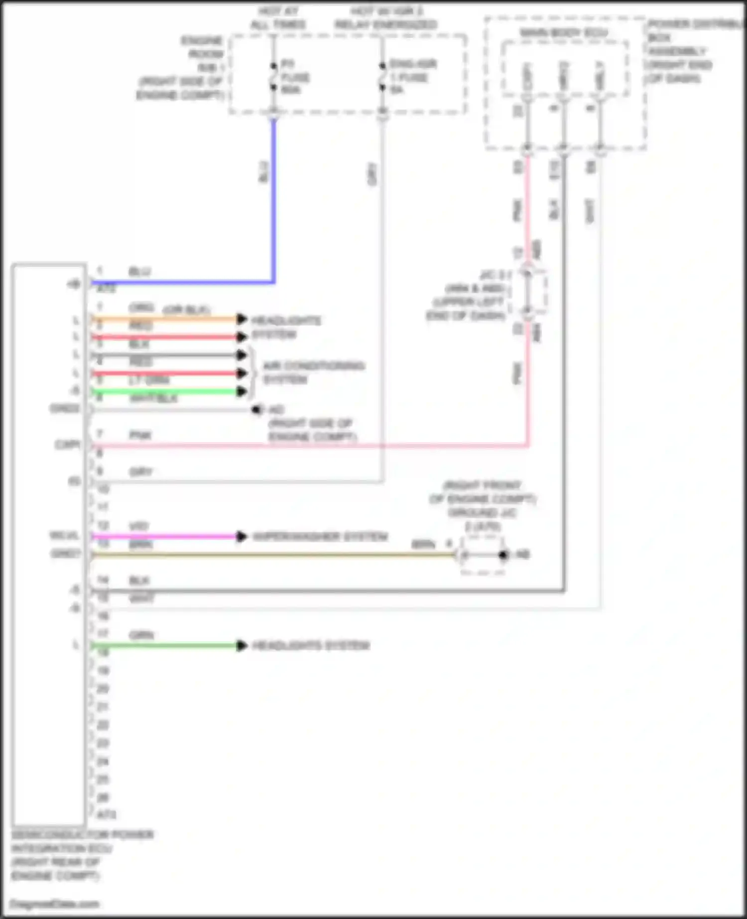 Tundra Toyota III (2021-2024): Semiconductor power integration ecu circuit