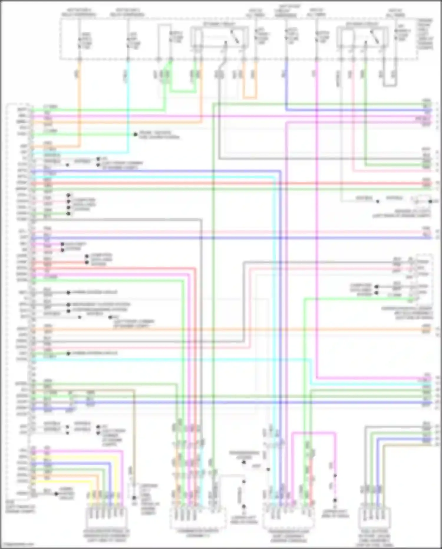 Tundra Toyota III (2021-2024): Wiring diagram engine performance 3.4l turbo hybrid, engine controls circuit (1 of 8)