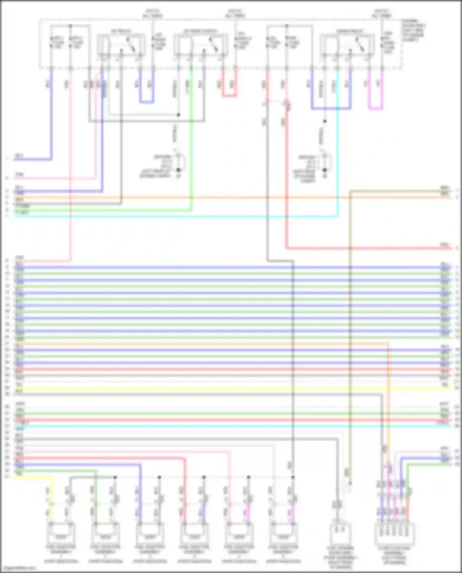Tundra Toyota III (2021-2024): Wiring diagram engine performance 3.4l turbo hybrid, engine controls circuit (6 of 8)