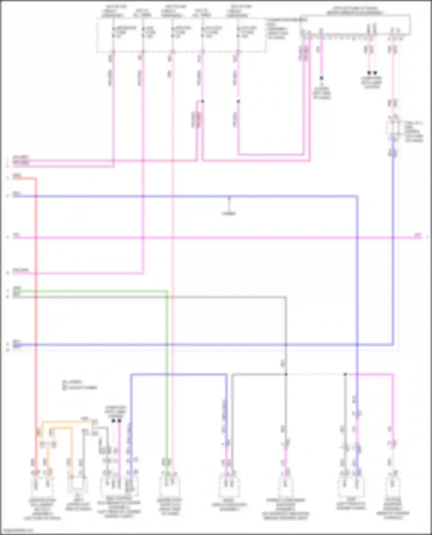 Tundra Toyota III (2021-2024): Instrument cluster circuit, w/ 12.3 inch monitor (2 of 3)