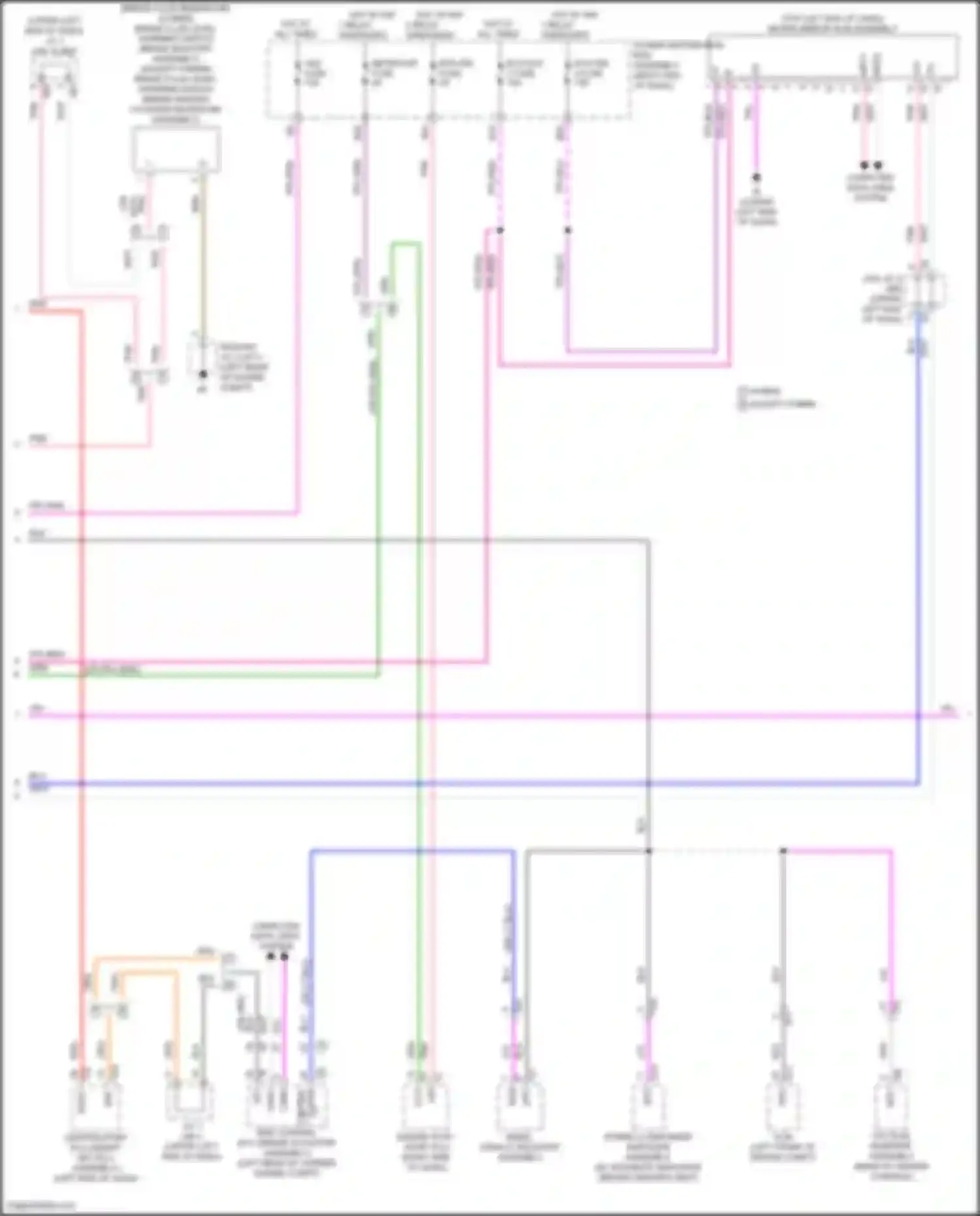 Tundra Toyota III (2021-2024): Instrument cluster circuit, w/ 4.2 inch monitor (2 of 3)