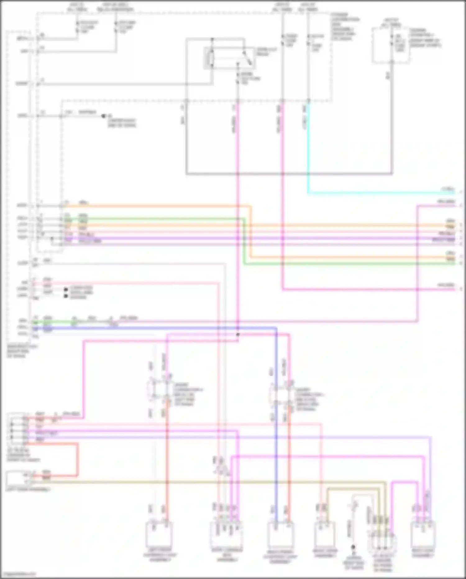 Tundra Toyota III (2021-2024): Courtesy lamps circuit (1 of 2)