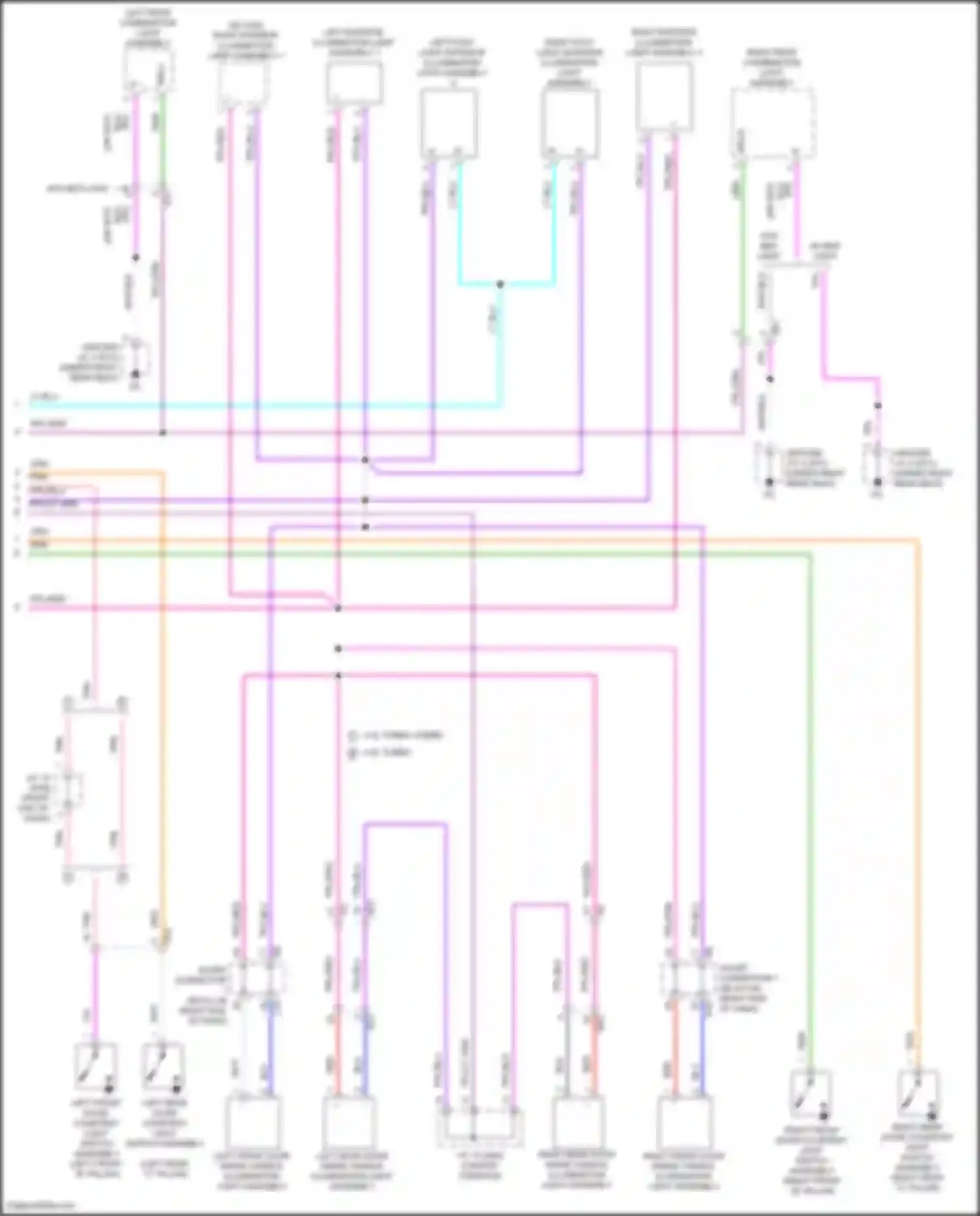 Tundra Toyota III (2021-2024): Courtesy lamps circuit (2 of 2)