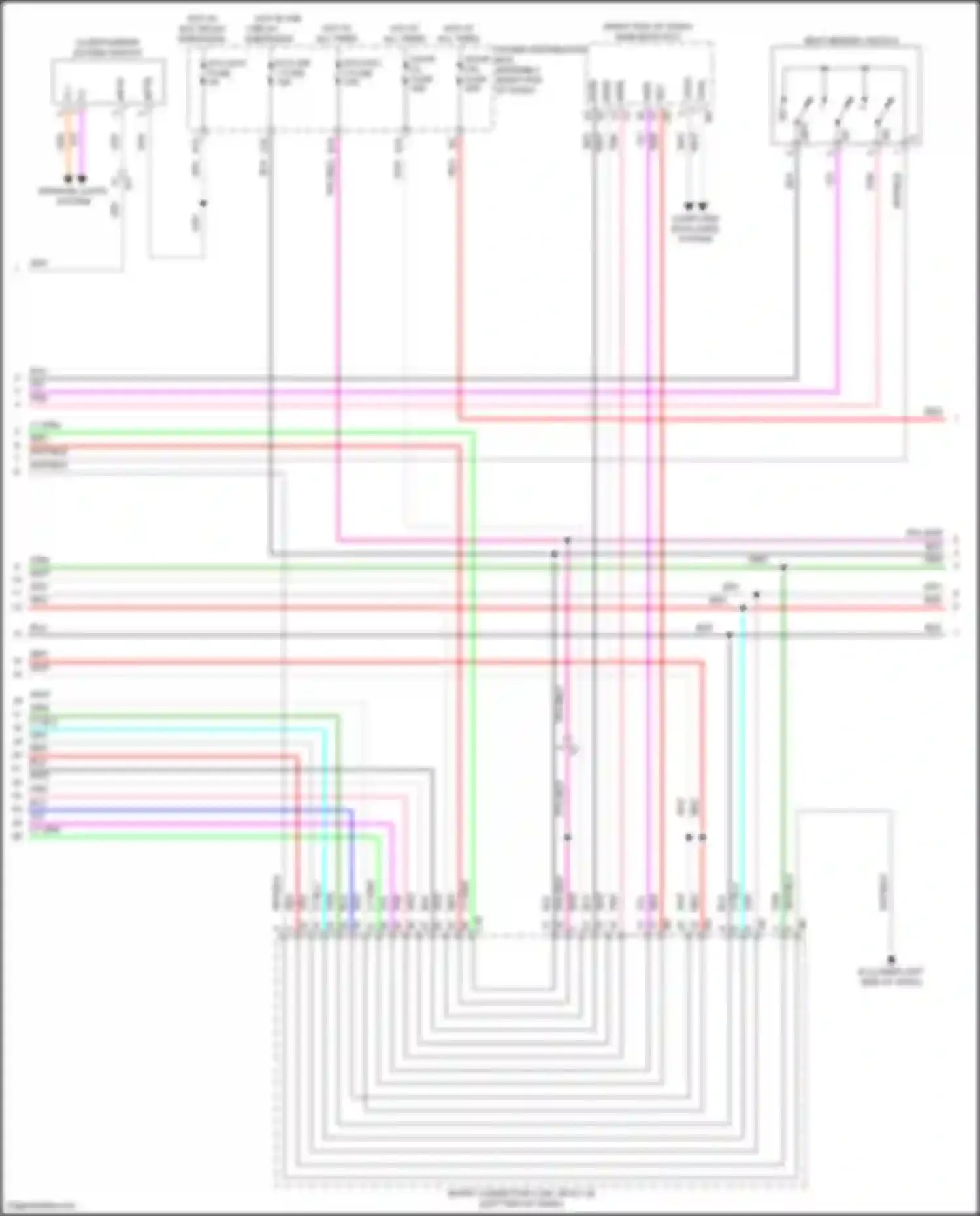 Tundra Toyota III (2021-2024): Memory mirrors circuit (2 of 3)