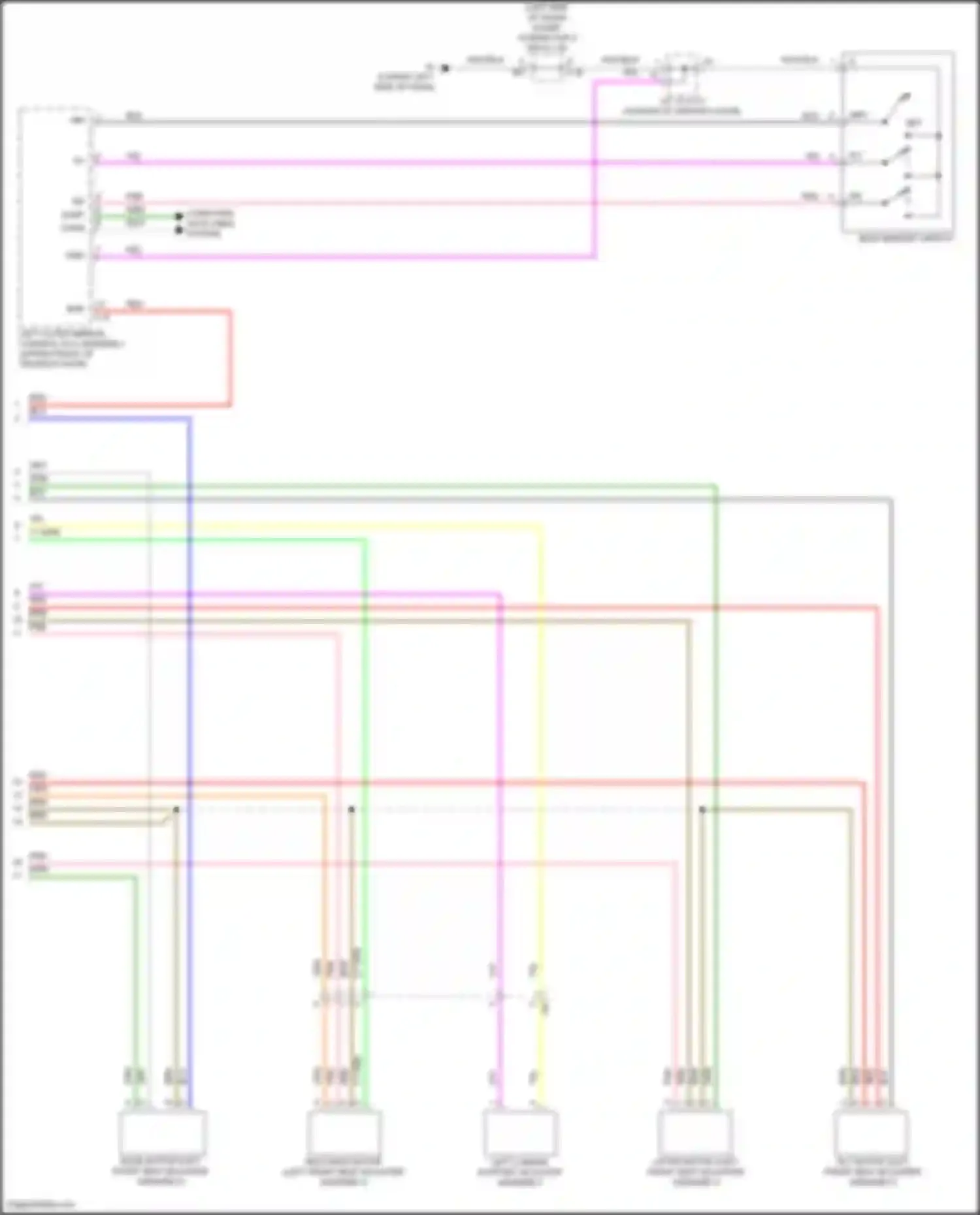 Tundra Toyota III (2021-2024): Memory seat circuit (2 of 2)