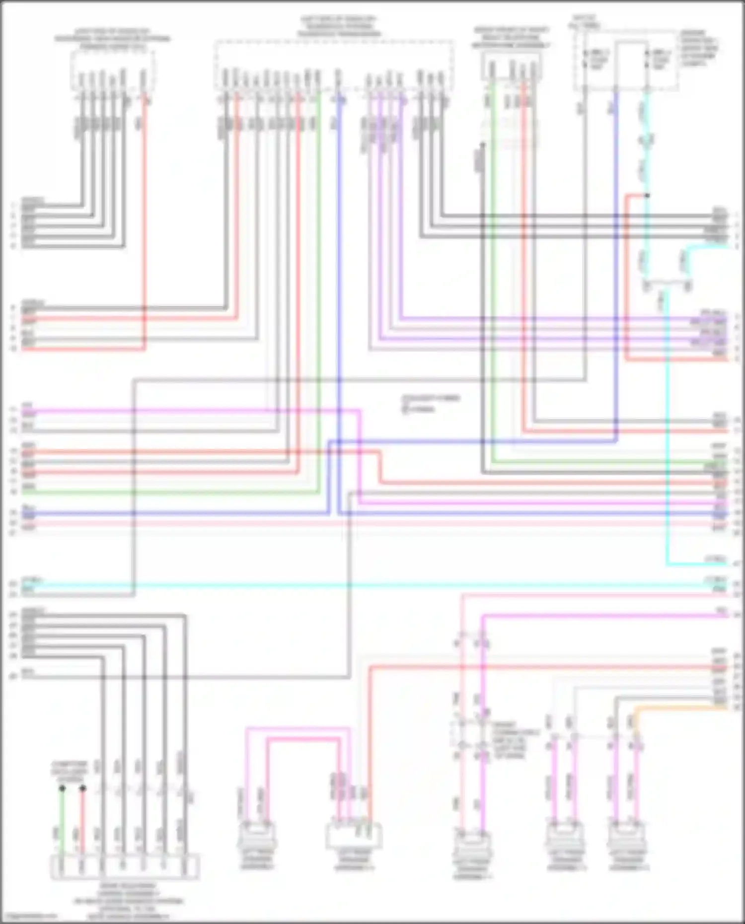 Tundra Toyota III (2021-2024): Navigation circuit, w/ separate amplifier (3 of 6)