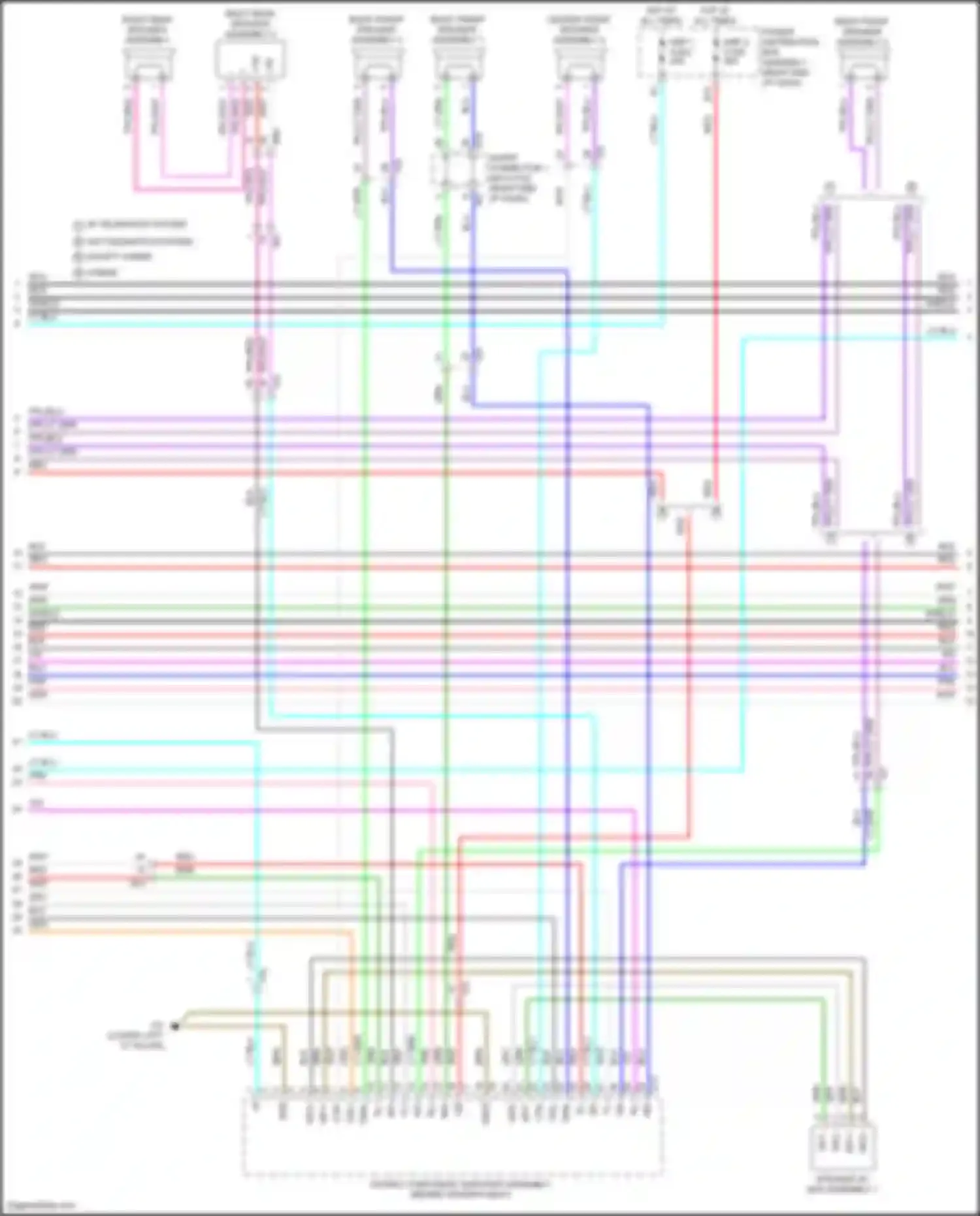 Tundra Toyota III (2021-2024): Navigation circuit, w/ separate amplifier (4 of 6)