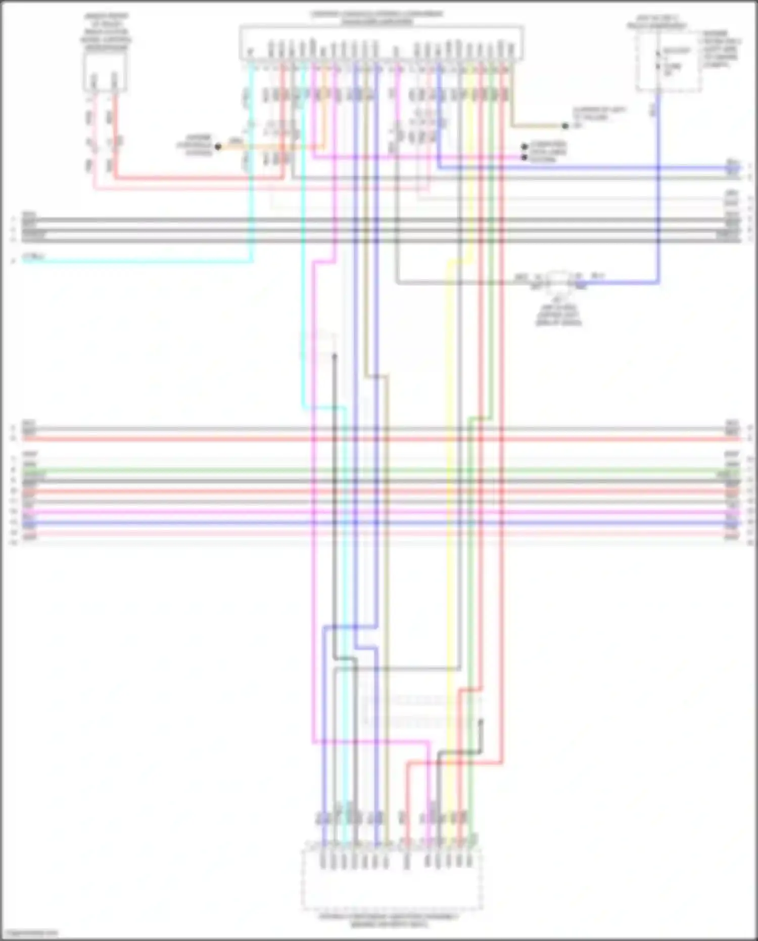 Tundra Toyota III (2021-2024): Navigation circuit, w/ separate amplifier (5 of 6)