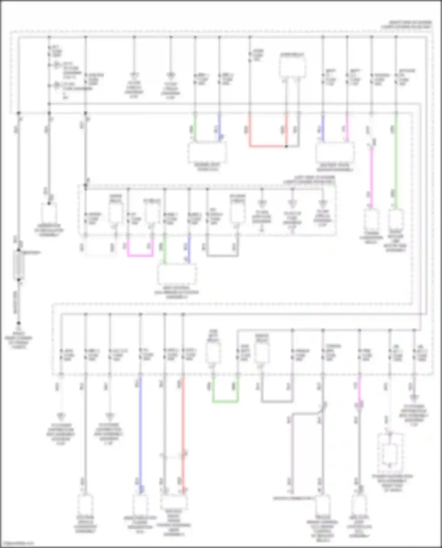Tundra Toyota III (2021-2024): Power distribution circuit, except hybrid (1 of 7)