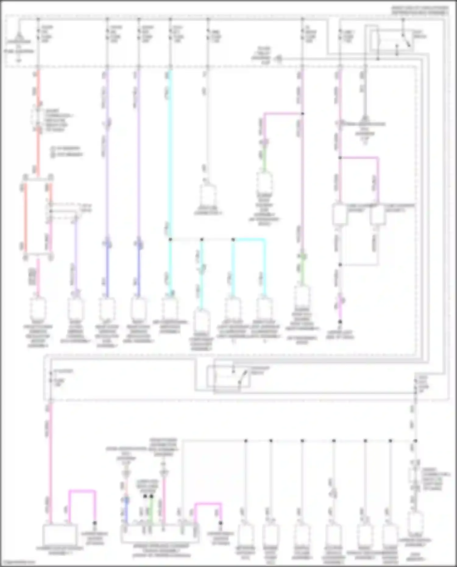 Tundra Toyota III (2021-2024): Power distribution circuit, except hybrid (3 of 7)