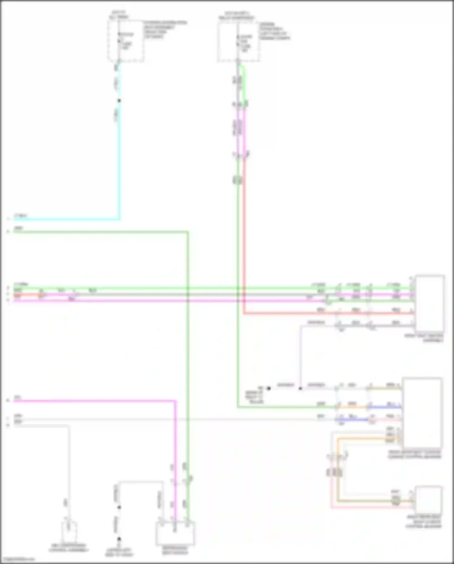 Tundra Toyota III (2021-2024): Rear heated seats circuit (2 of 2)