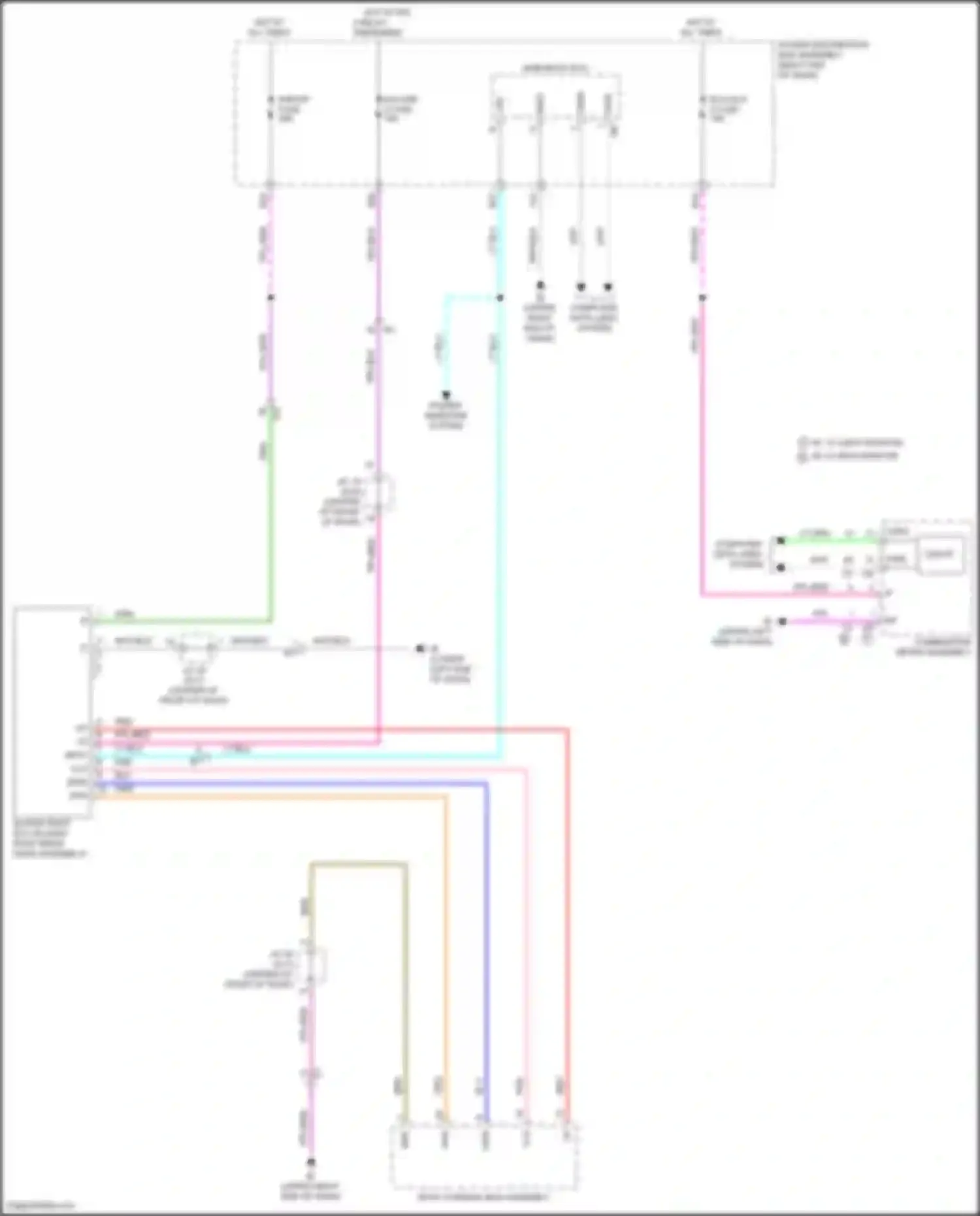 Tundra Toyota III (2021-2024): Power top/sunroof circuit, w/o panoramic