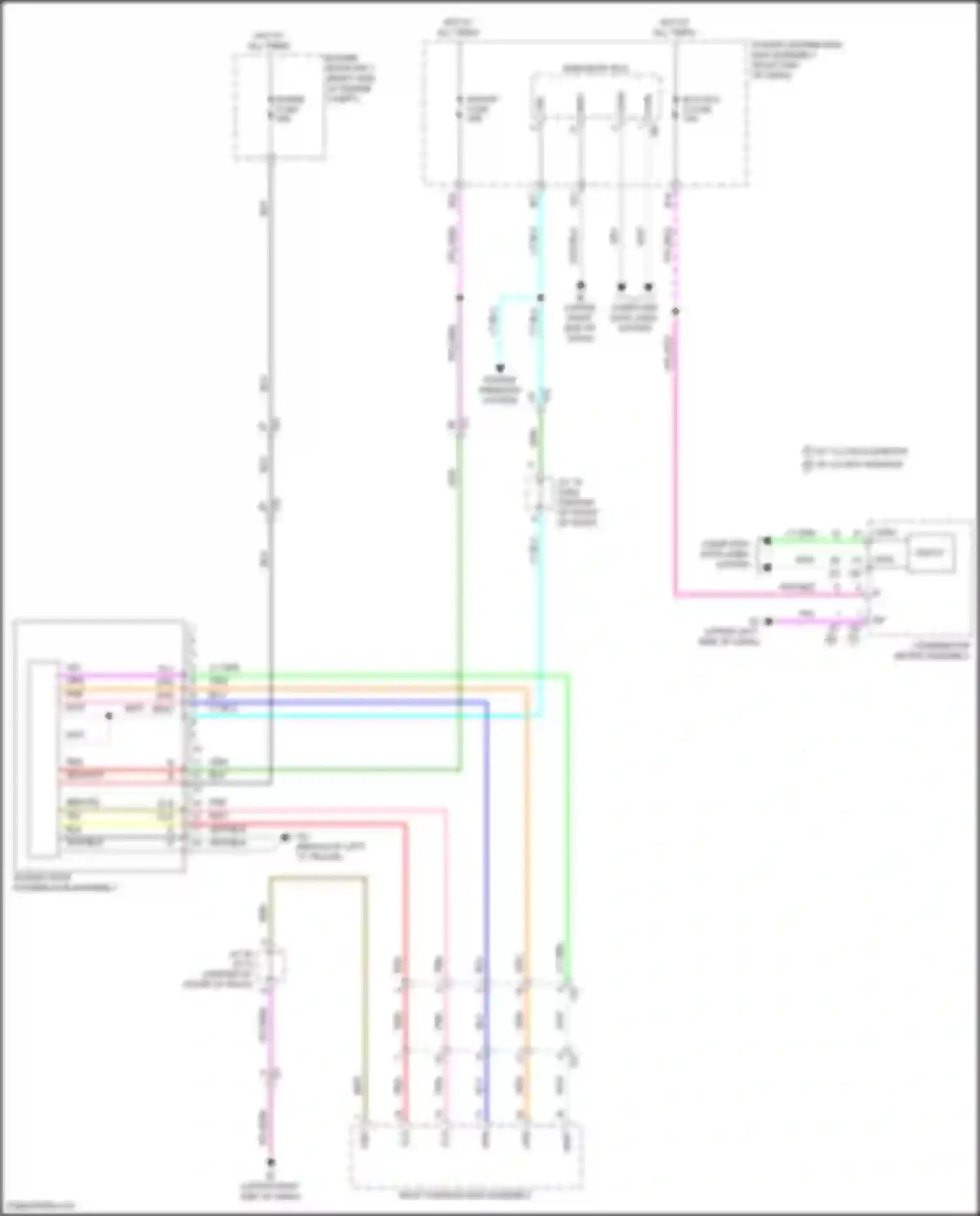 Tundra Toyota III (2021-2024): Power top/sunroof circuit, w/ panoramic