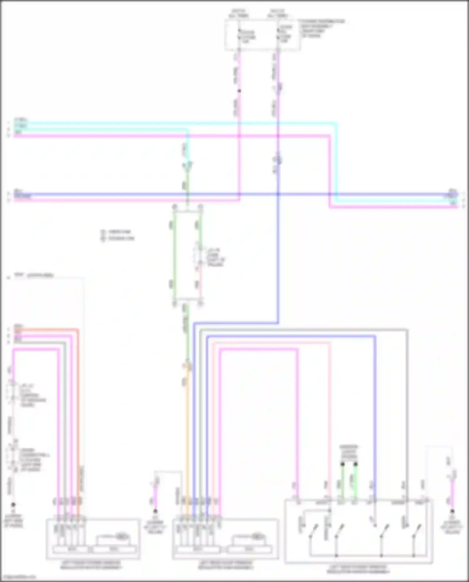 Tundra Toyota III (2021-2024): Power windows circuit (2 of 4)