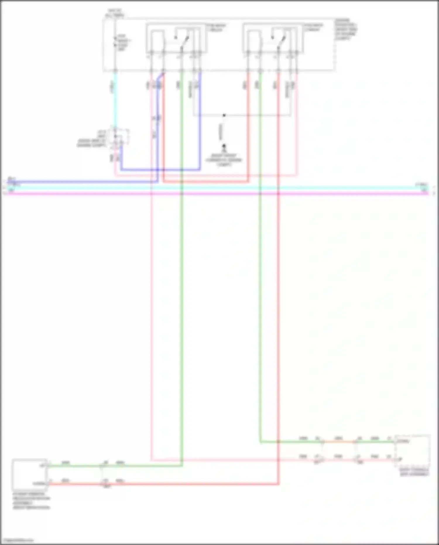 Tundra Toyota III (2021-2024): Power windows circuit (3 of 4)