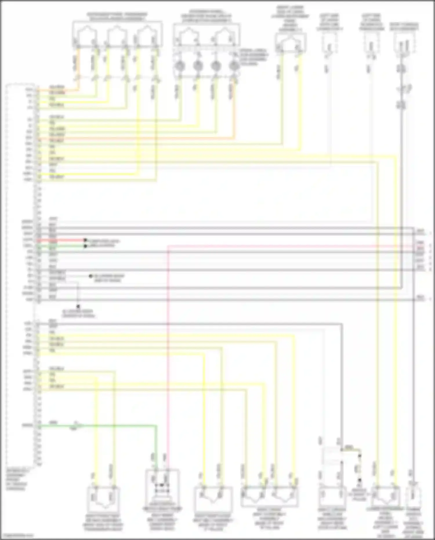 Tundra Toyota III (2021-2024): Supplemental restraints circuit (1 of 3)
