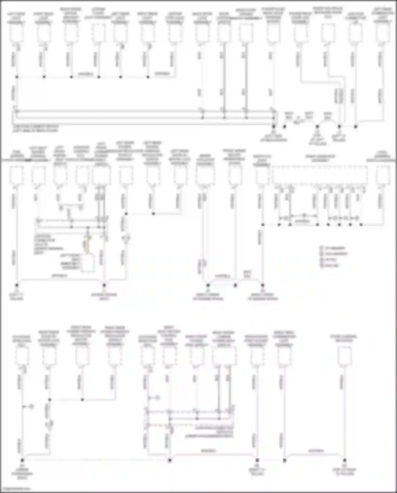 Venza Toyota I facelift (2012-2017): Ground distribution circuit (3 of 4)