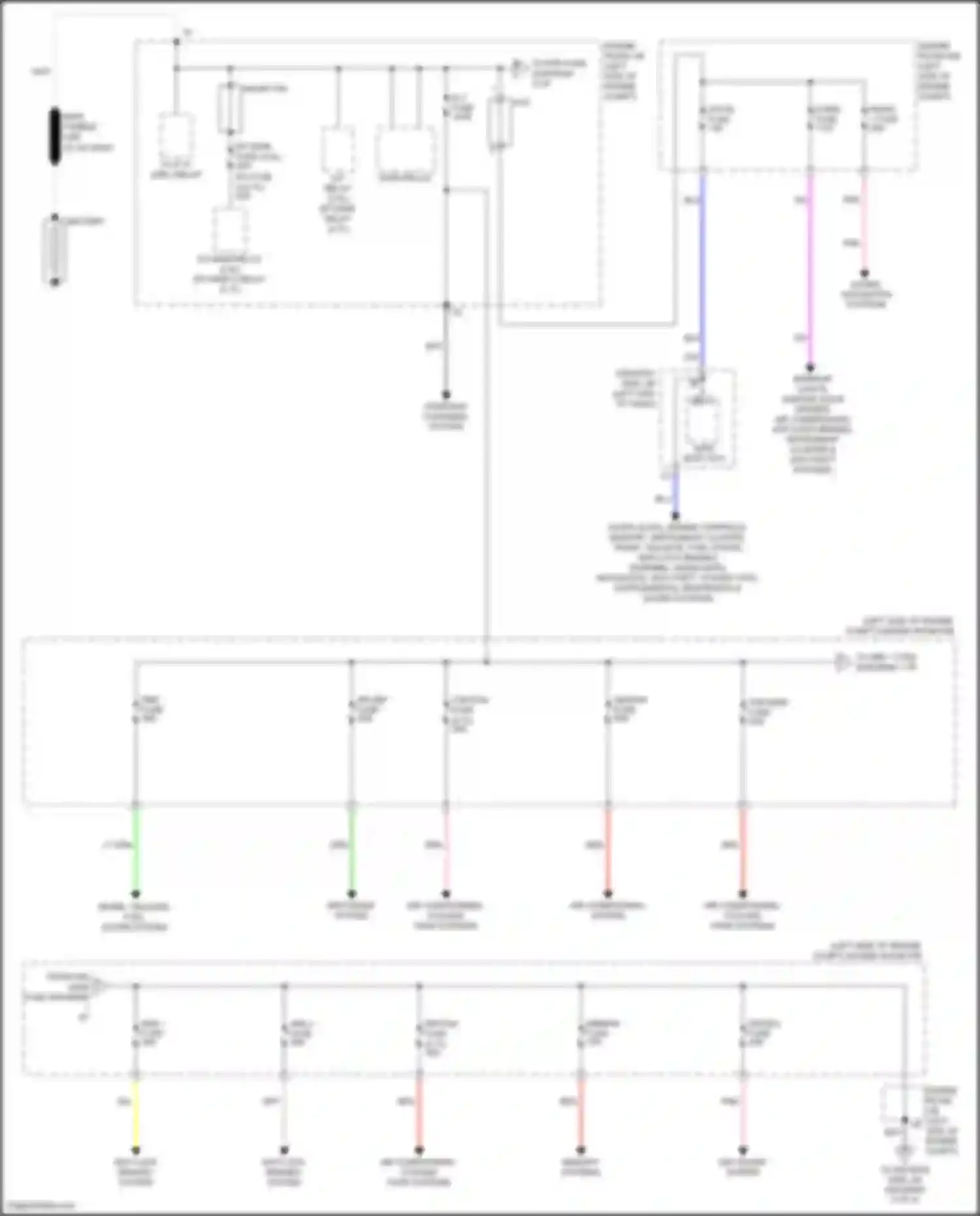 Venza Toyota I facelift (2012-2017): Power distribution circuit (1 of 4)