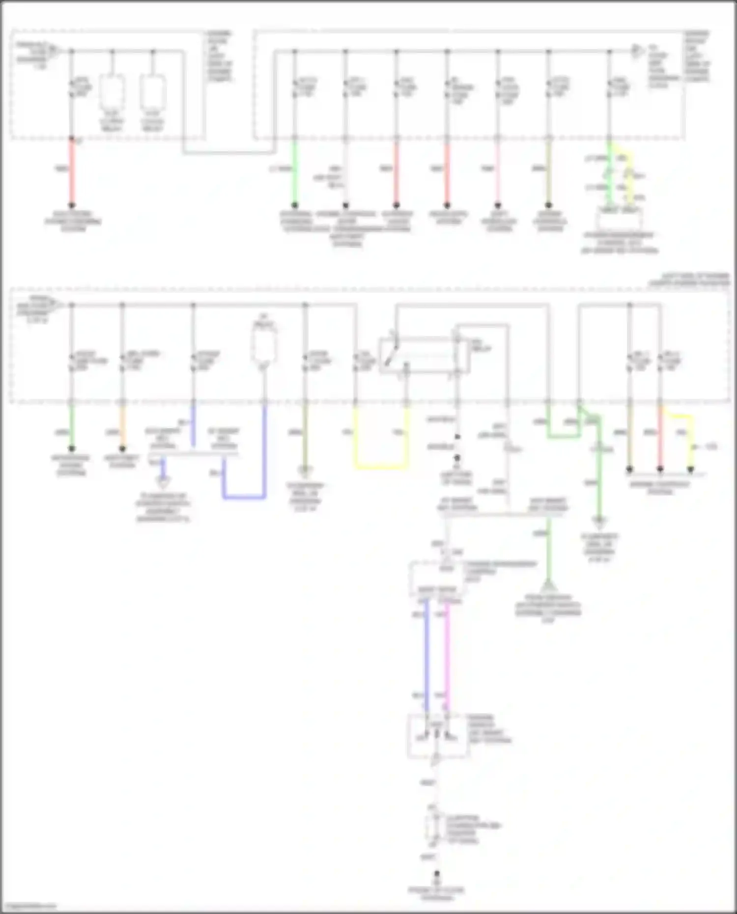 Venza Toyota I facelift (2012-2017): Power distribution circuit (2 of 4)