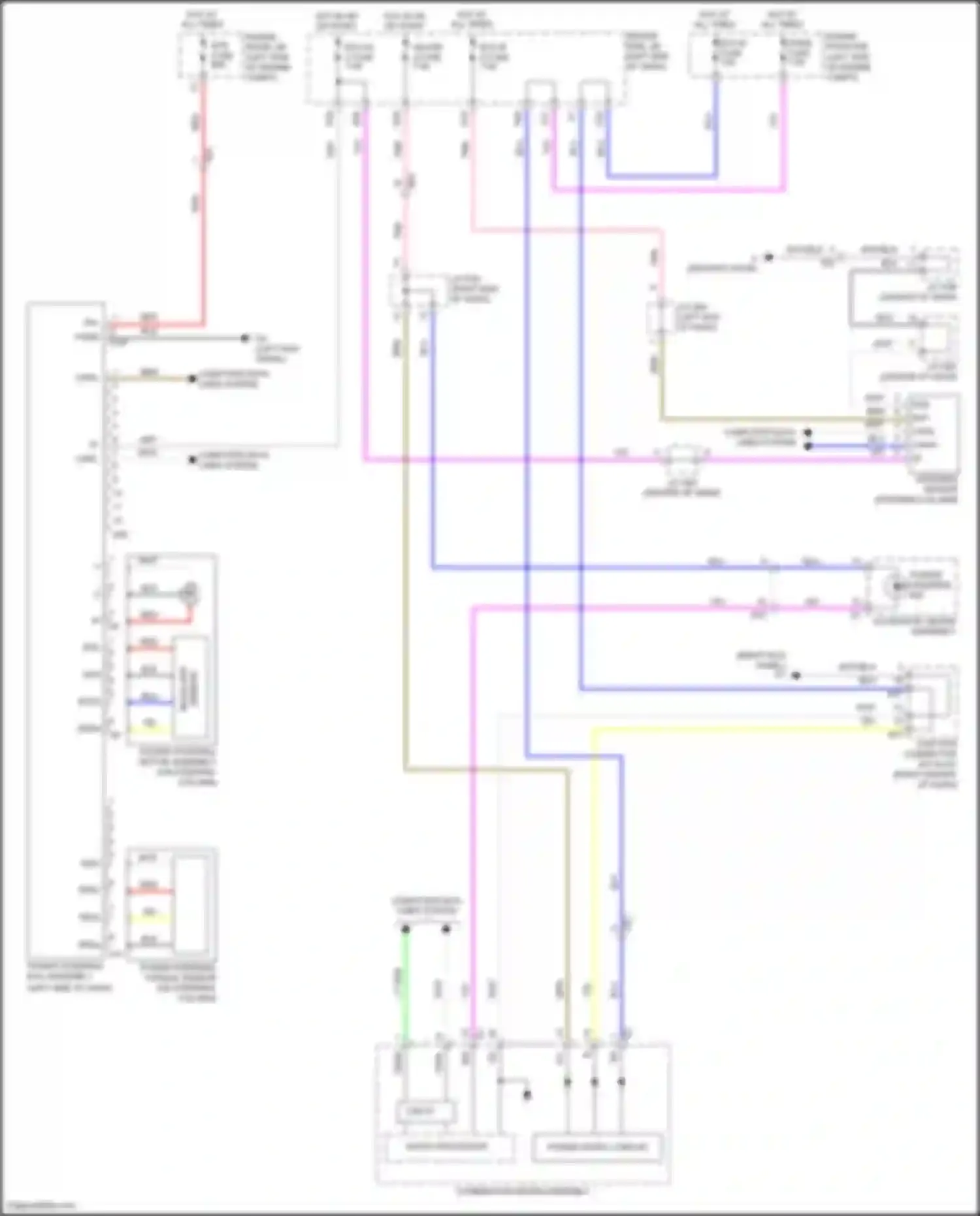 Wiring diagram combination meter assembly for Toyota Venza I facelift (2012-2017) (24 of 36)