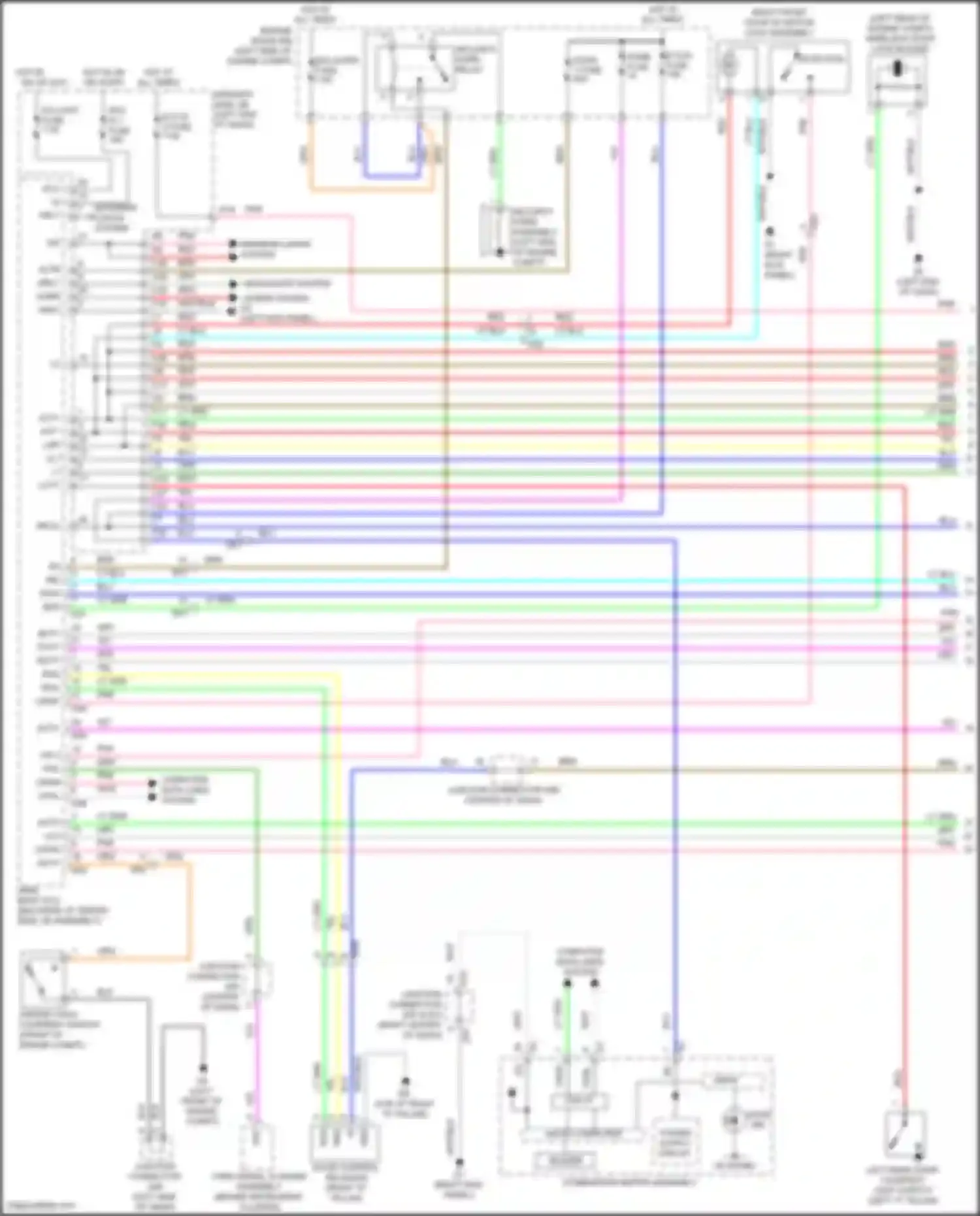 Wiring diagram combination meter assembly for Toyota Venza I facelift (2012-2017) (18 of 36)