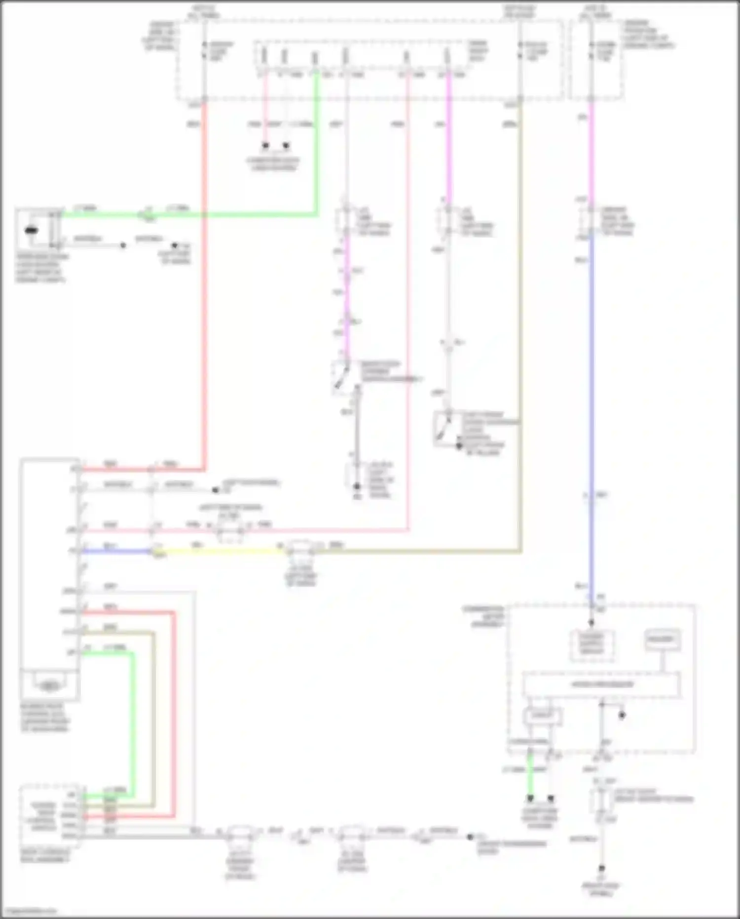 Wiring diagram combination meter assembly for Toyota Venza I facelift (2012-2017) (9 of 36)