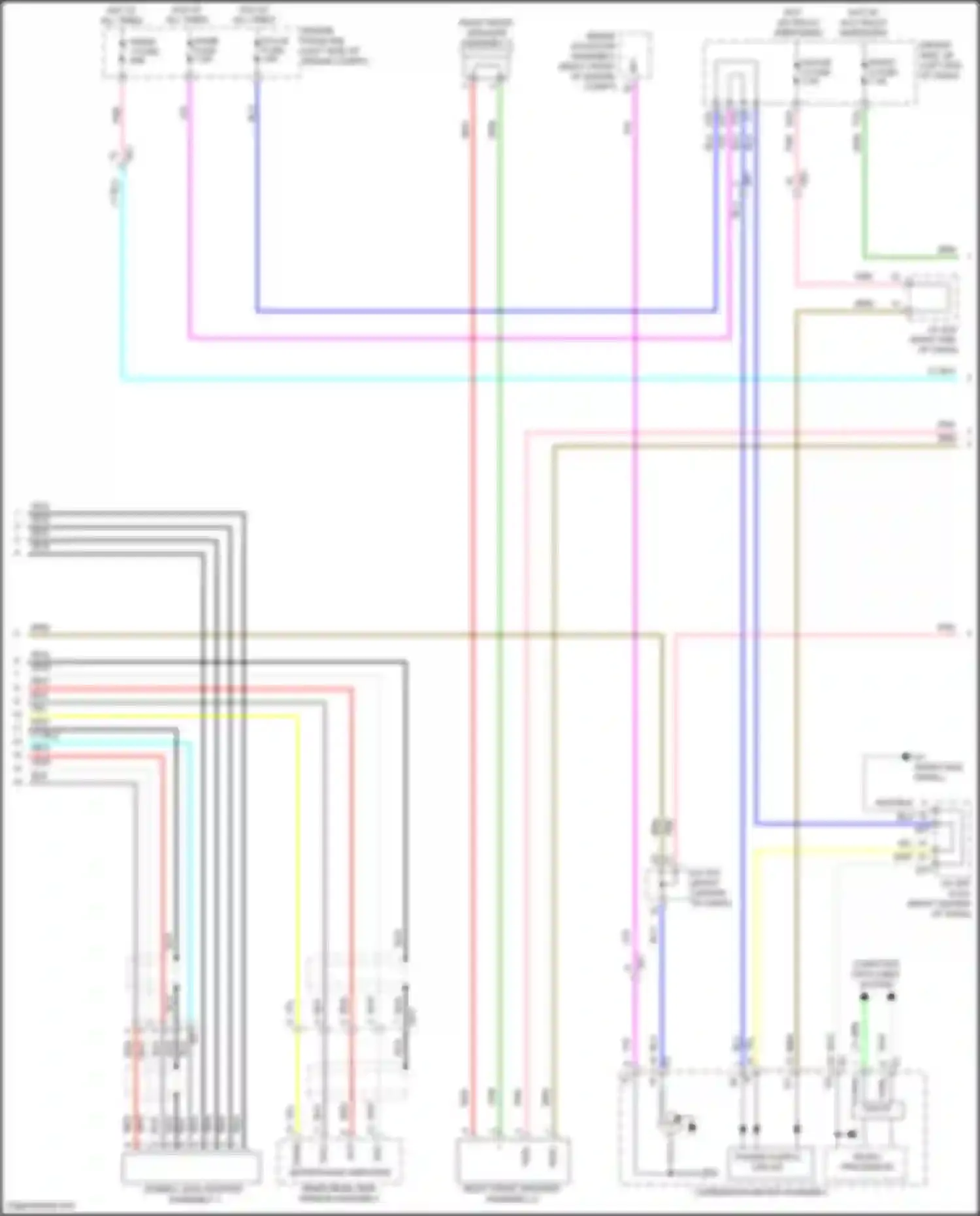 Wiring diagram combination meter assembly for Toyota Venza I facelift (2012-2017) (6 of 36)