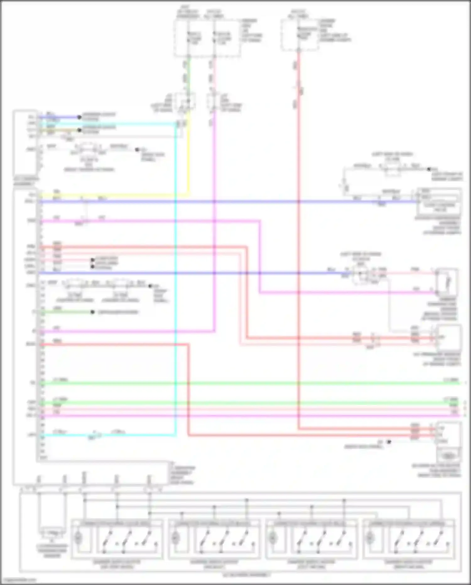 Wiring diagram cooler compressor assembly for Toyota Venza I facelift (2012-2017) (1 of 4)