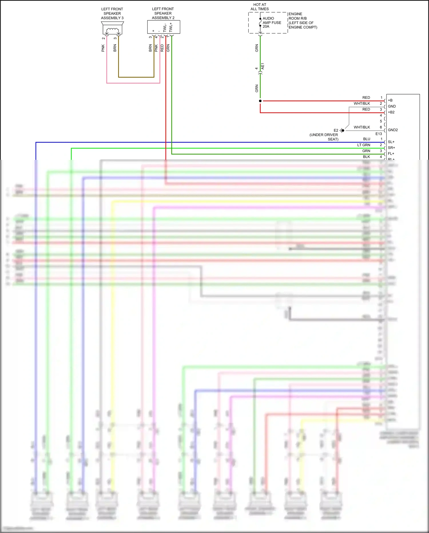 Wiring diagram ctr + for Toyota Venza I facelift (2012-2017) (1 of 4)