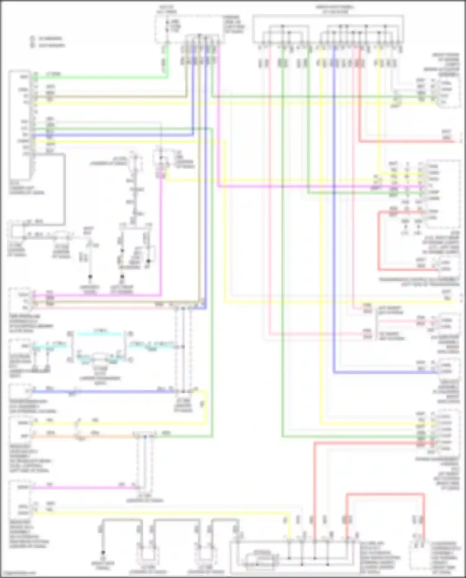 Wiring diagram driver side j/b for Toyota Venza I facelift (2012-2017) (1 of 40)