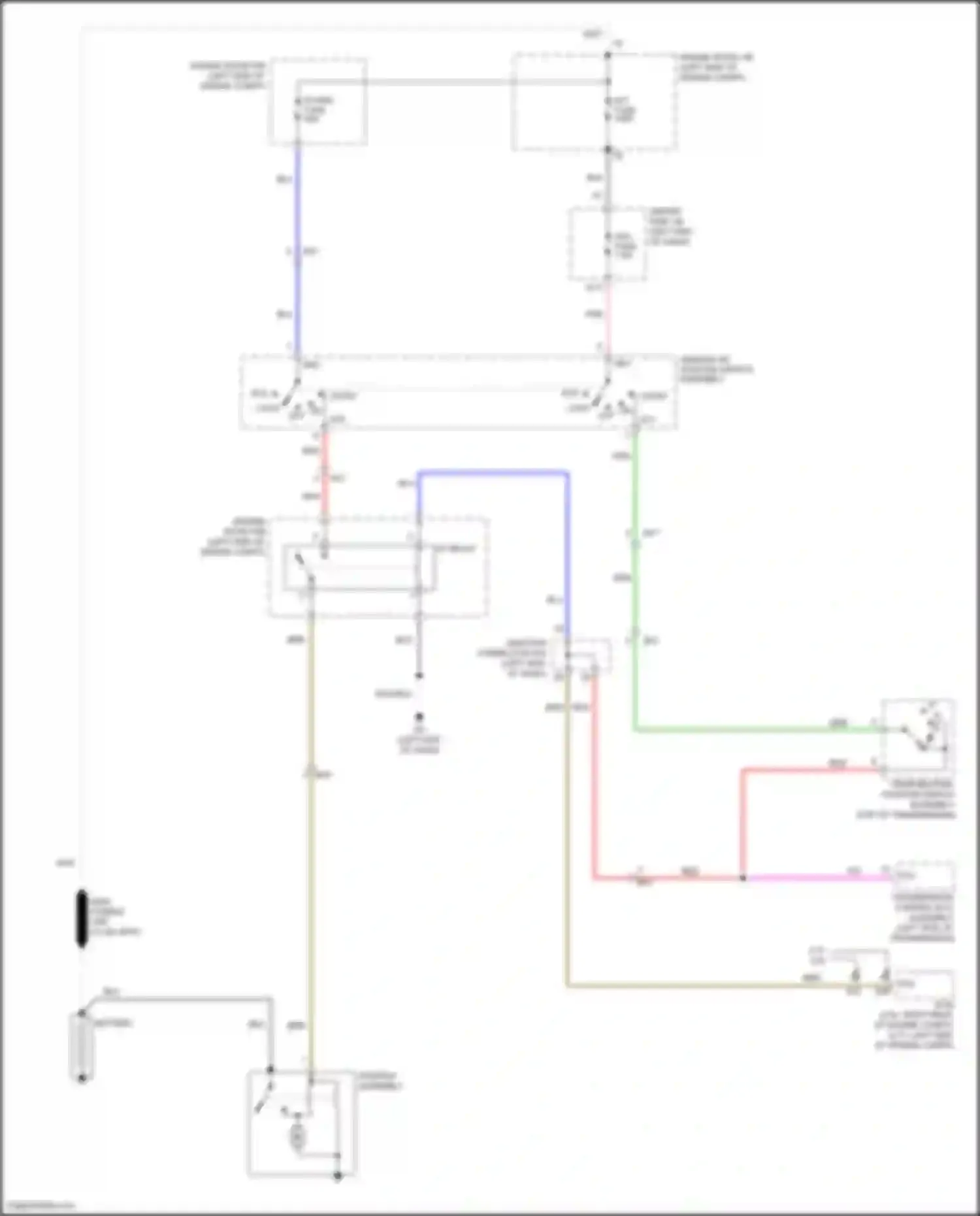 Wiring diagram driver side j/b for Toyota Venza I facelift (2012-2017) (30 of 40)