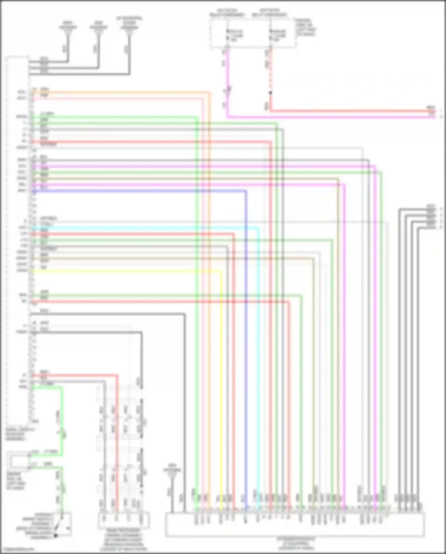 Wiring diagram driver side j/b for Toyota Venza I facelift (2012-2017) (7 of 40)