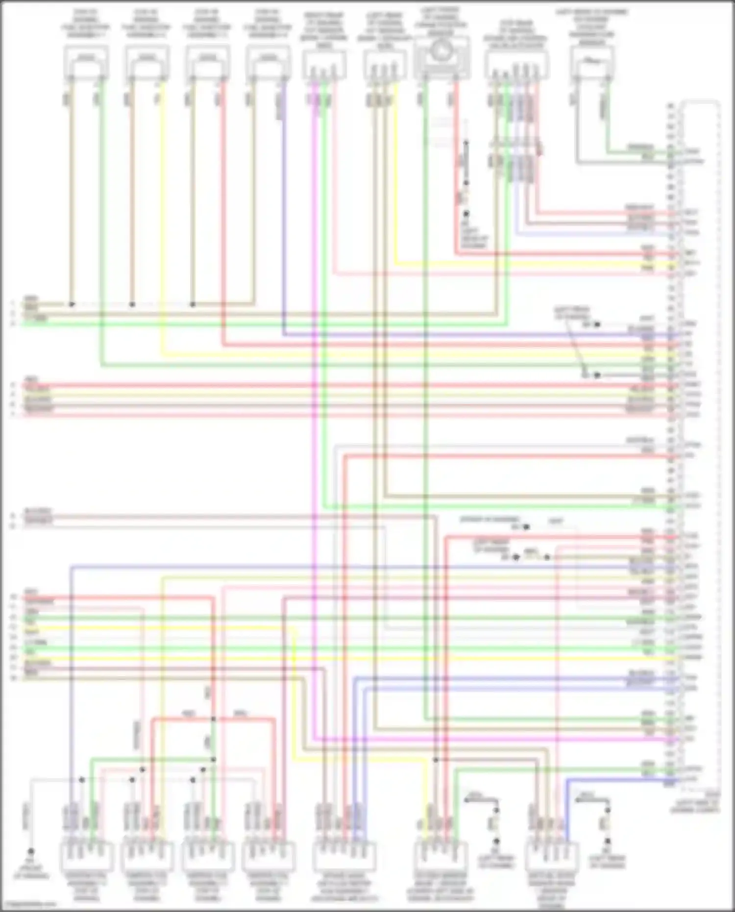Wiring diagram intake mass air flow meter sub-assembly for Toyota Venza I facelift (2012-2017) (1 of 2)