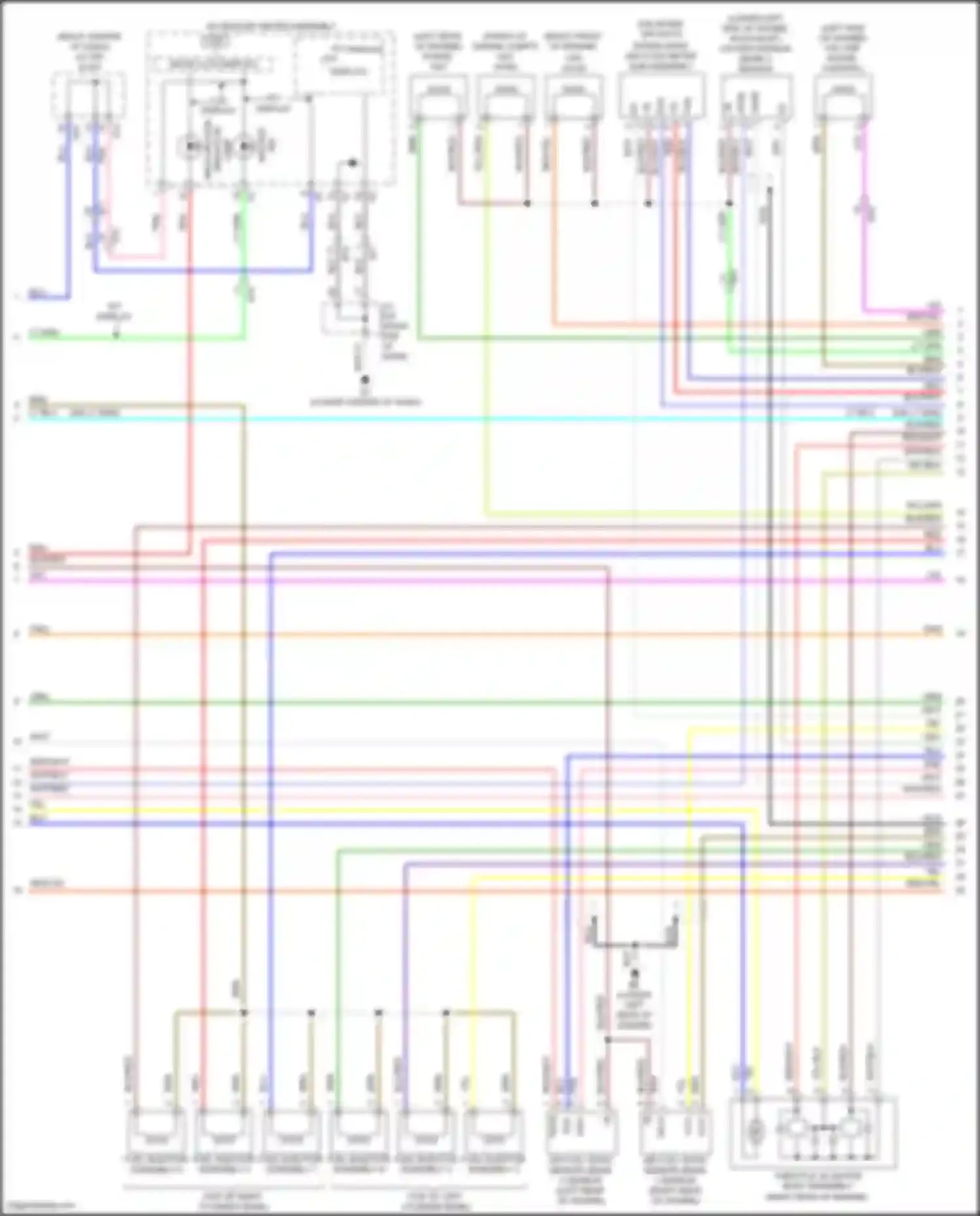 Wiring diagram intake mass air flow meter sub-assembly for Toyota Venza I facelift (2012-2017) (2 of 2)