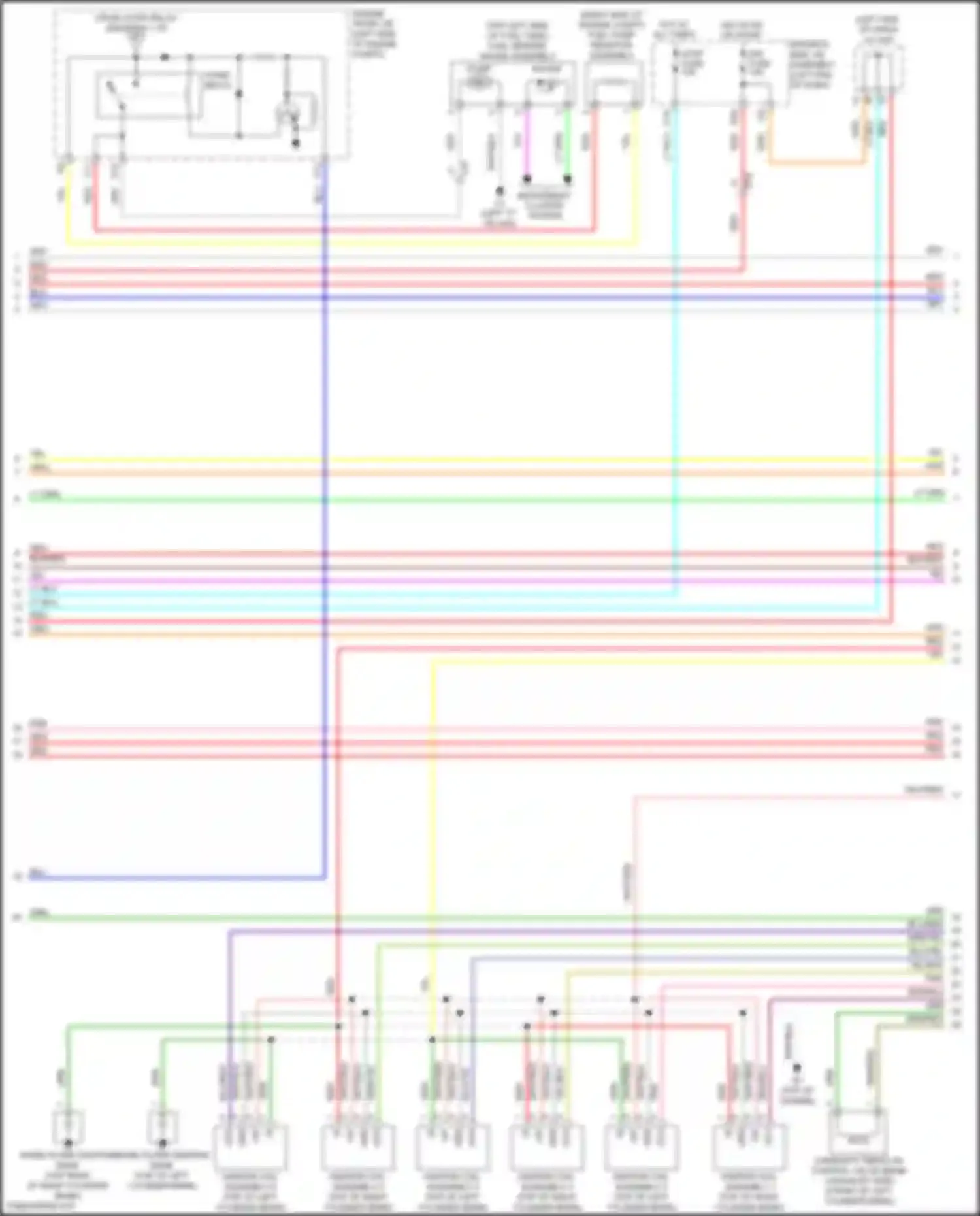 Wiring diagram left "c" pillar) for Toyota Venza I facelift (2012-2017) (10 of 10)