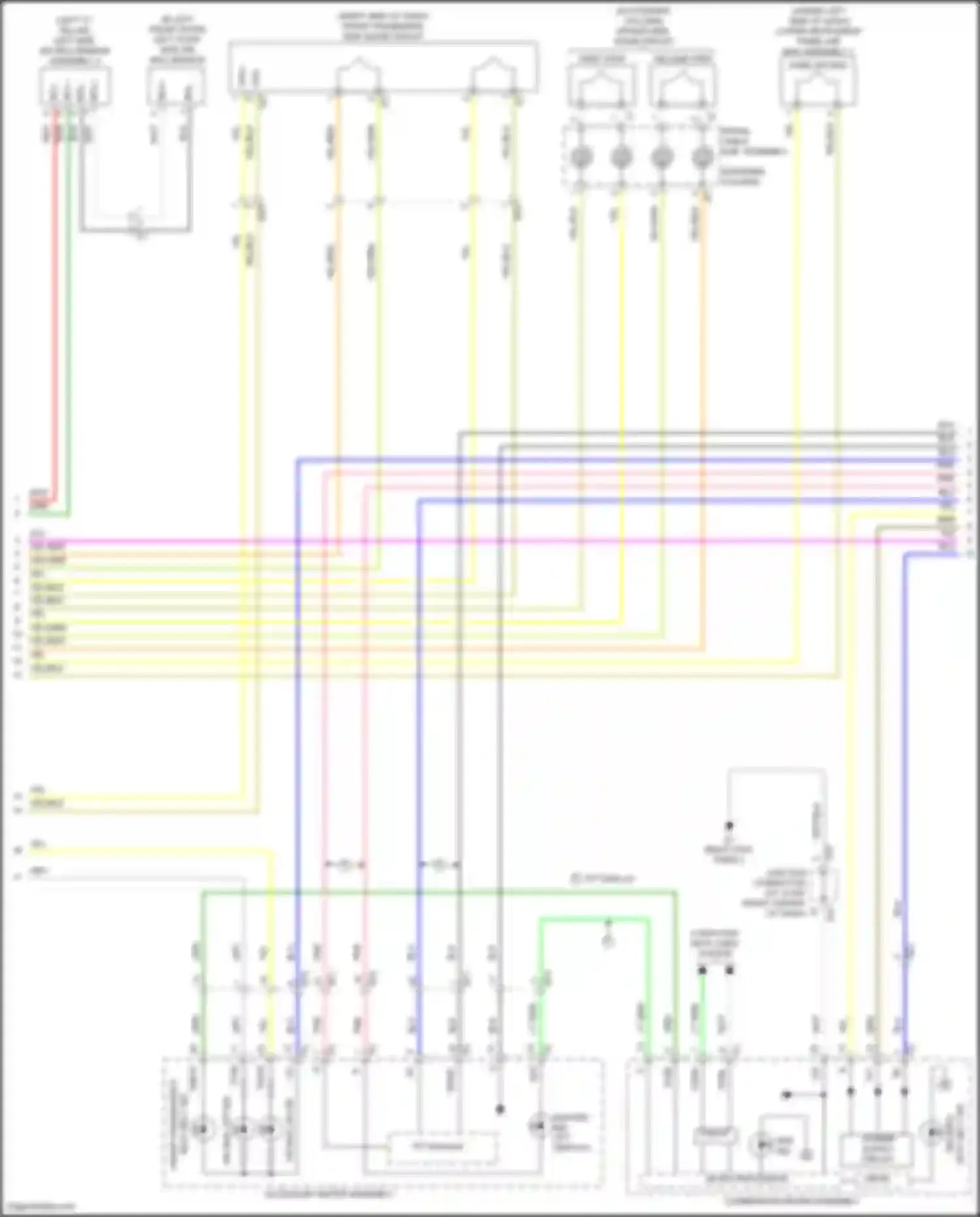 Wiring diagram left "c" pillar) for Toyota Venza I facelift (2012-2017) (8 of 10)