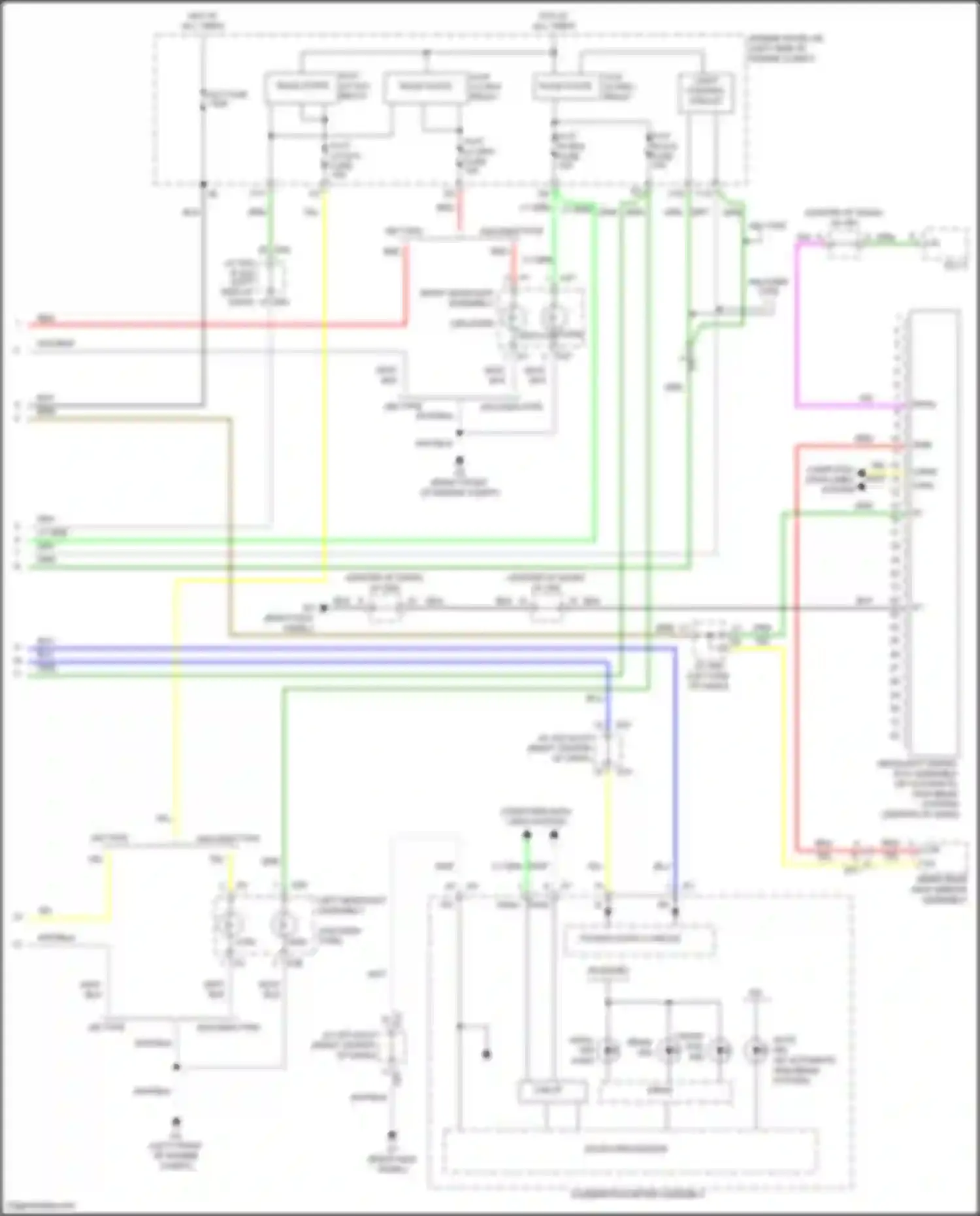 Wiring diagram light control circuit for Toyota Venza I facelift (2012-2017) (1 of 1)