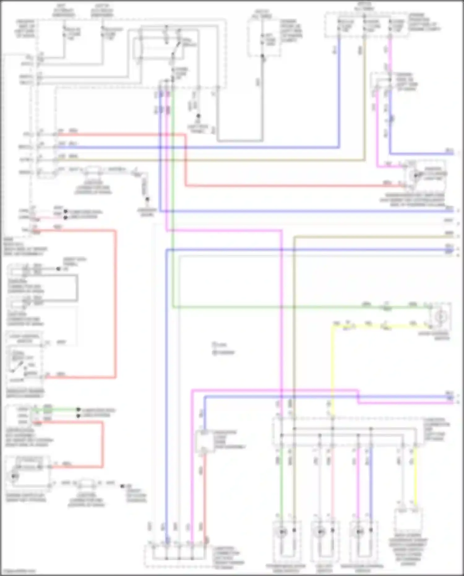 Wiring diagram light control switch for Toyota Venza I facelift (2012-2017) (3 of 3)