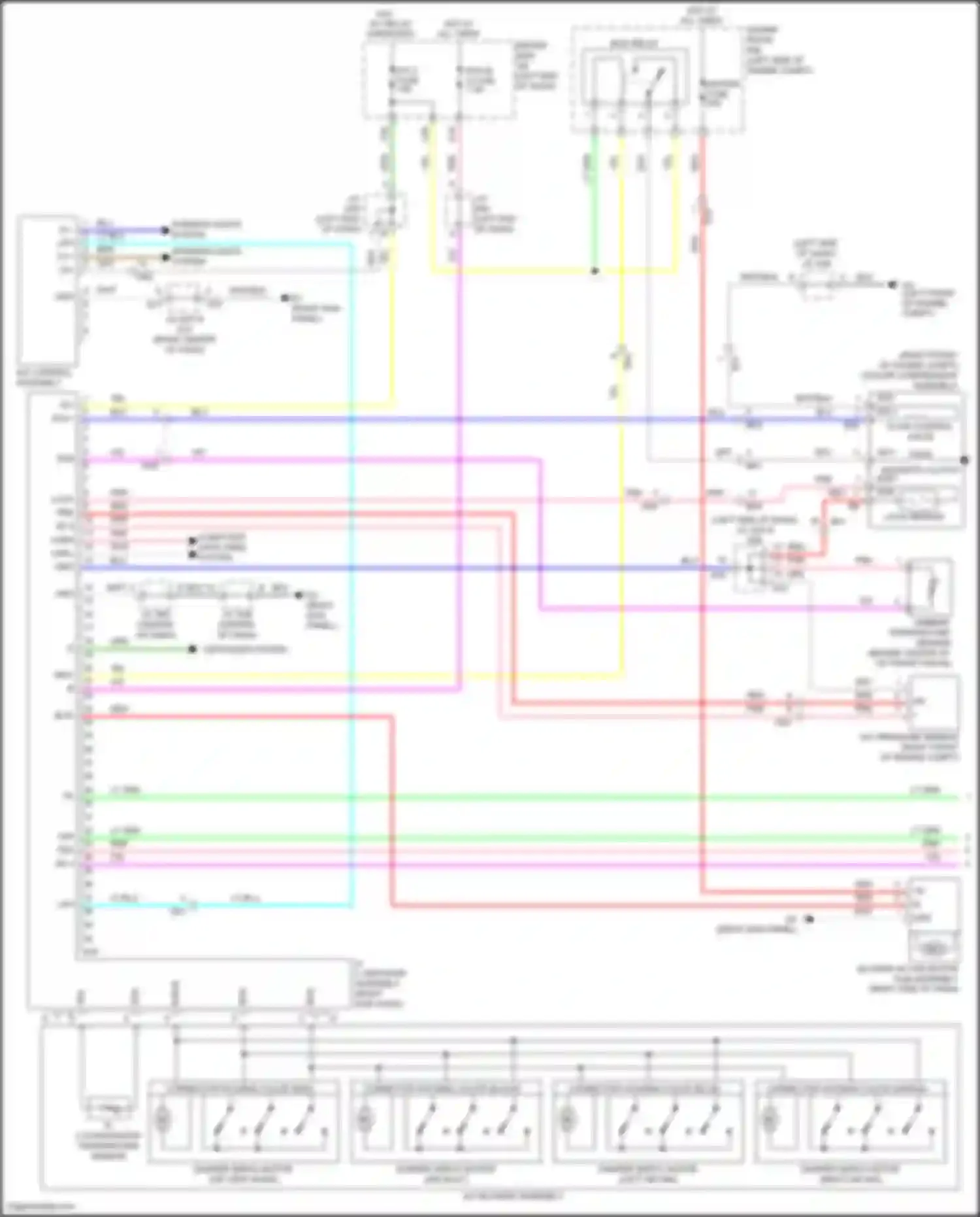 Wiring diagram lock sensor for Toyota Venza I facelift (2012-2017) (1 of 1)