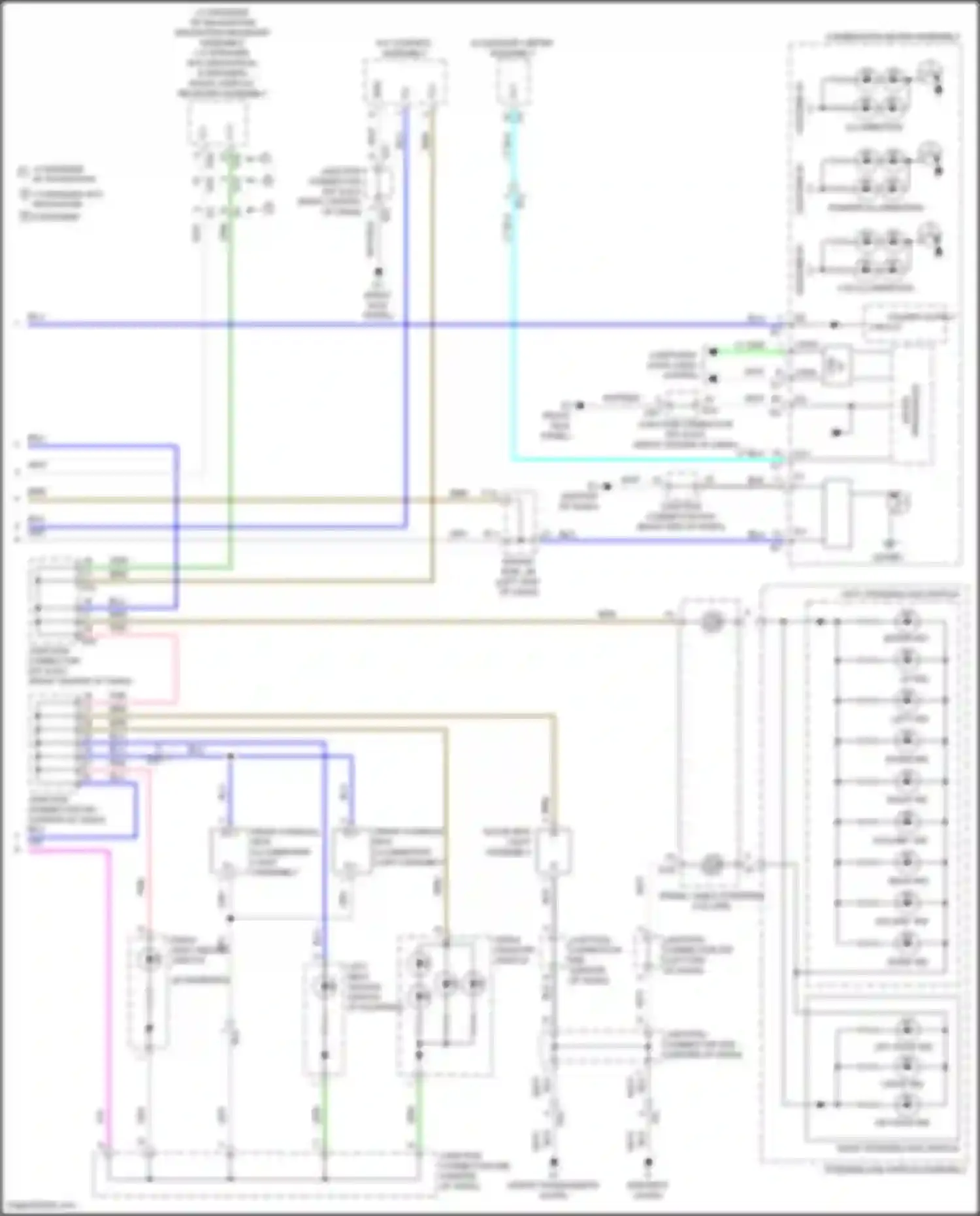 Wiring diagram radio, display receiver assembly for Toyota Venza I facelift (2012-2017) (17 of 17)