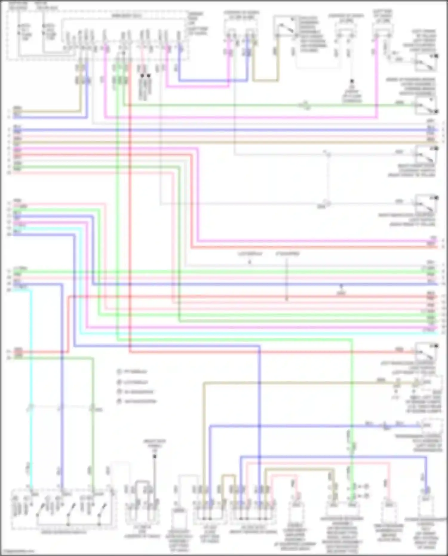 Wiring diagram radio, display receiver assembly for Toyota Venza I facelift (2012-2017) (4 of 17)