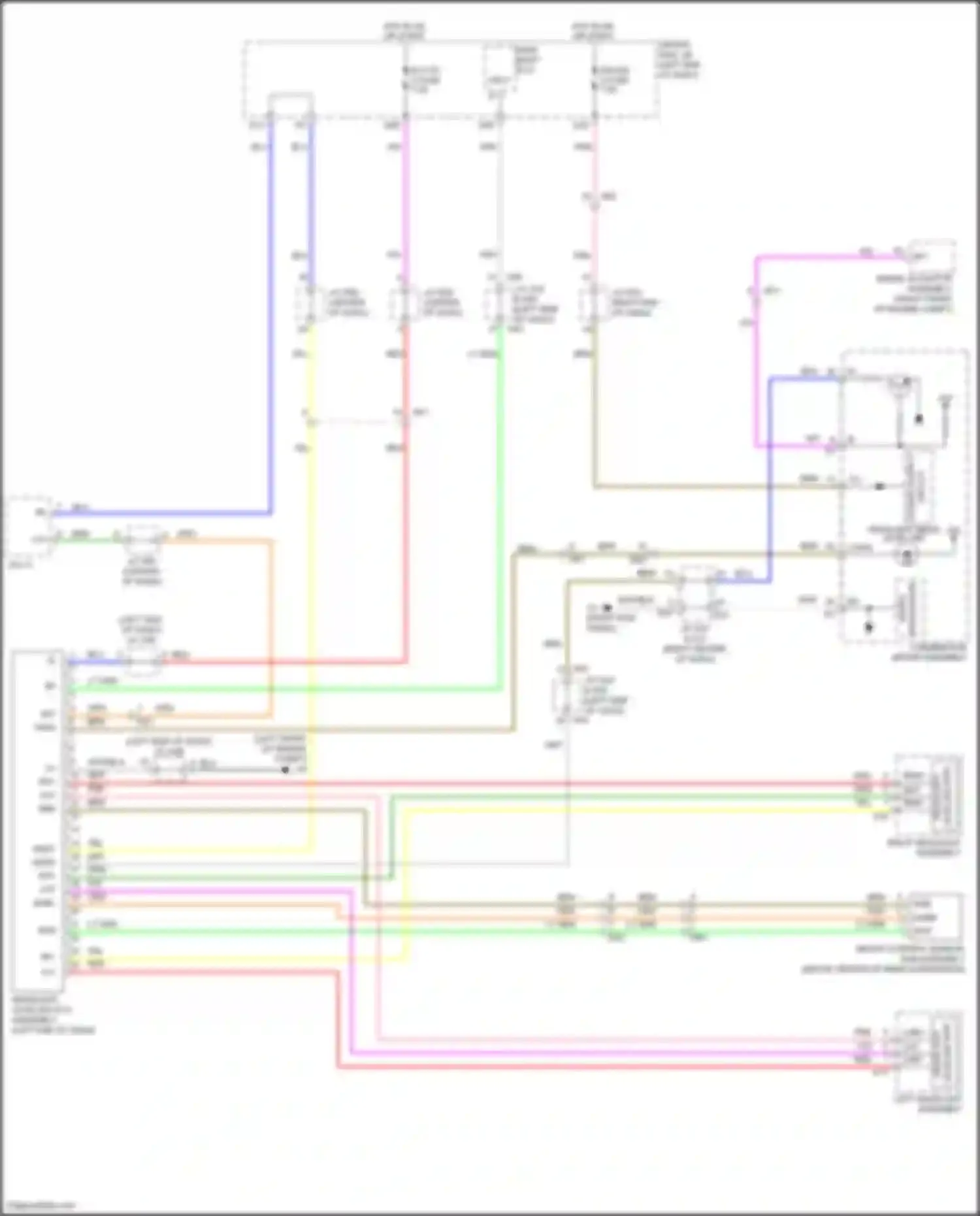 Wiring diagram right end of dash) for Toyota Venza I facelift (2012-2017) (3 of 35)