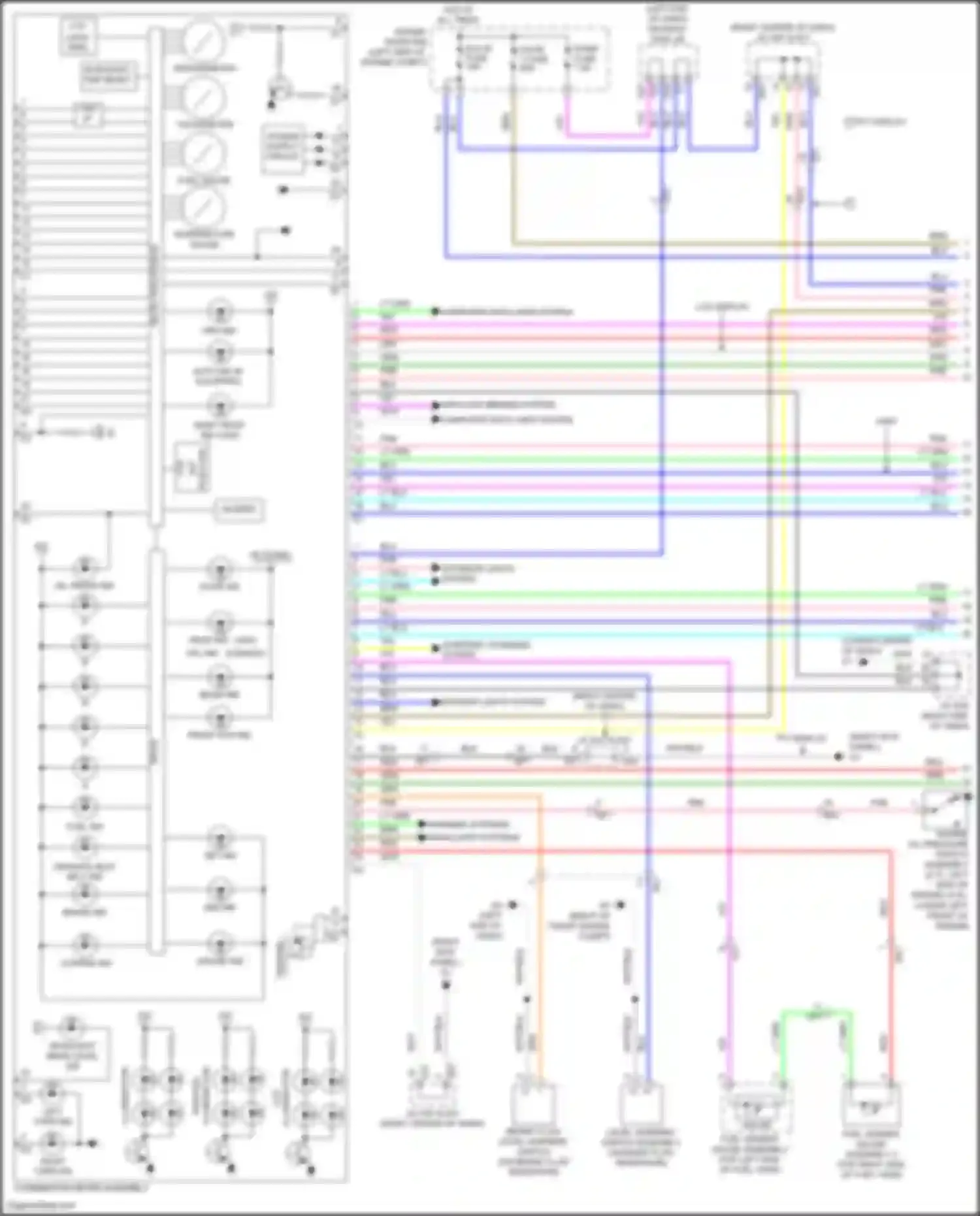Wiring diagram tft display for Toyota Venza I facelift (2012-2017) (4 of 9)