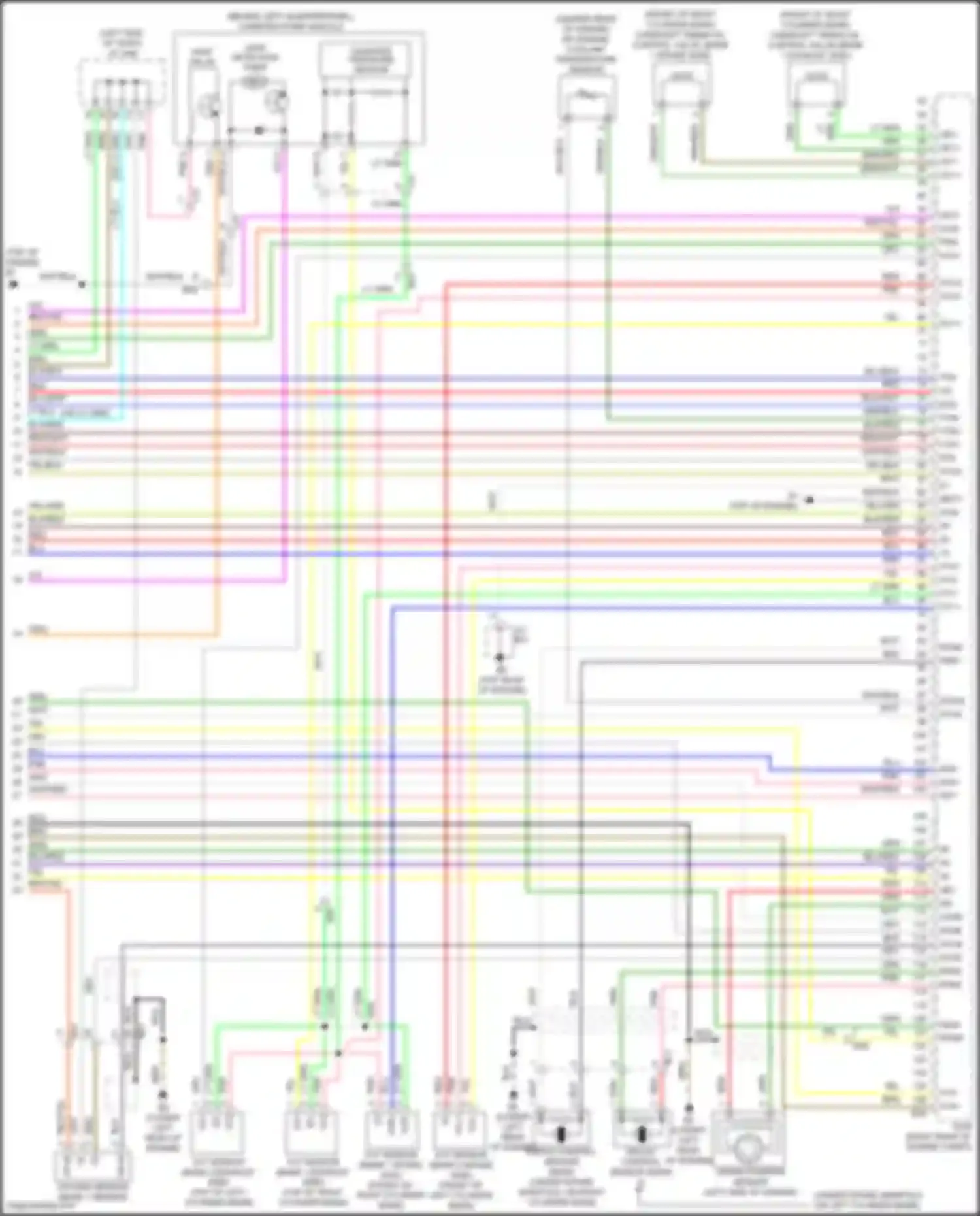 Wiring diagram top of engine) for Toyota Venza I facelift (2012-2017) (7 of 7)