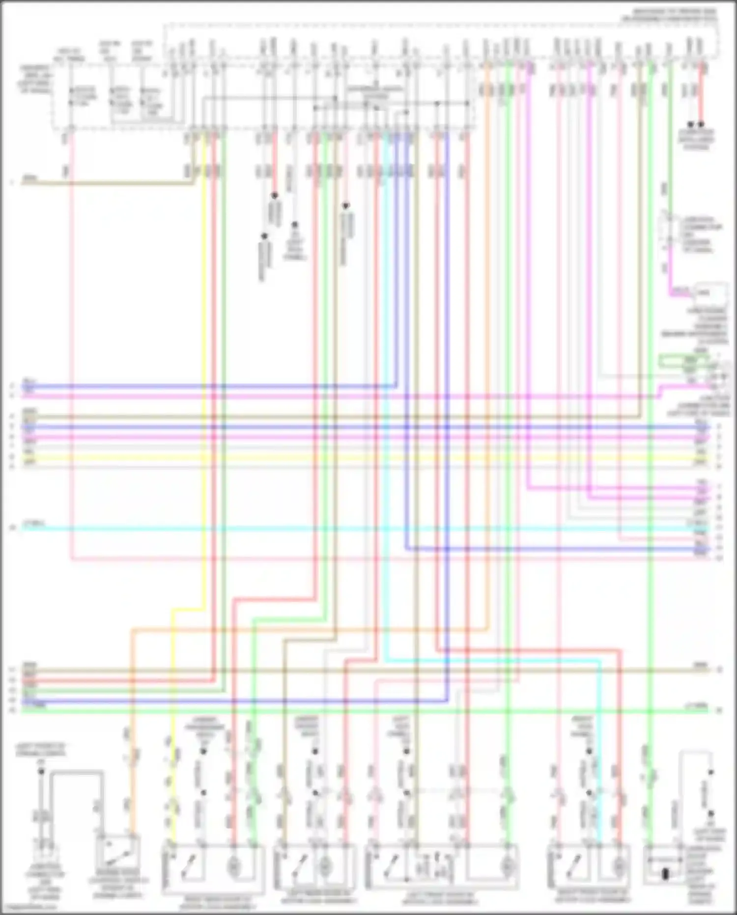 Wiring diagram turn signal flasher assembly for Toyota Venza I facelift (2012-2017) (3 of 6)