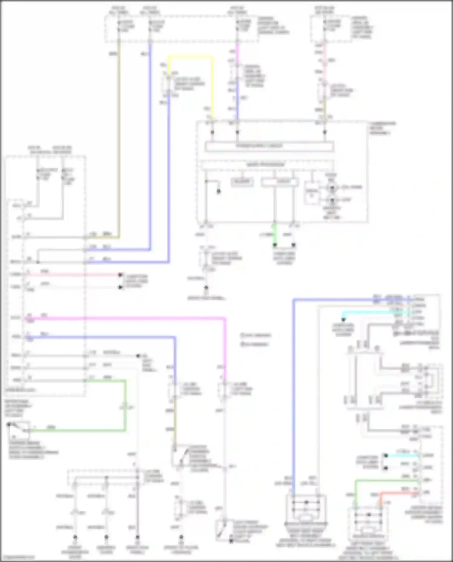 Wiring diagram unlock warning switch assembly for Toyota Venza I facelift (2012-2017) (3 of 3)
