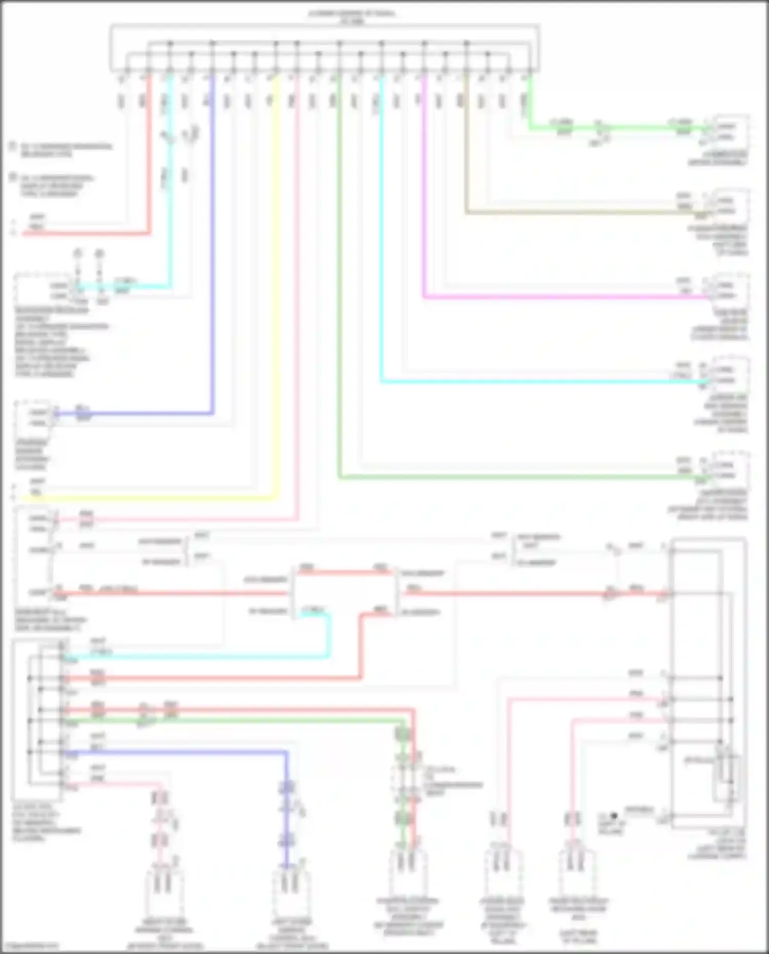 Wiring diagram w/ memory for Toyota Venza I facelift (2012-2017) (1 of 6)