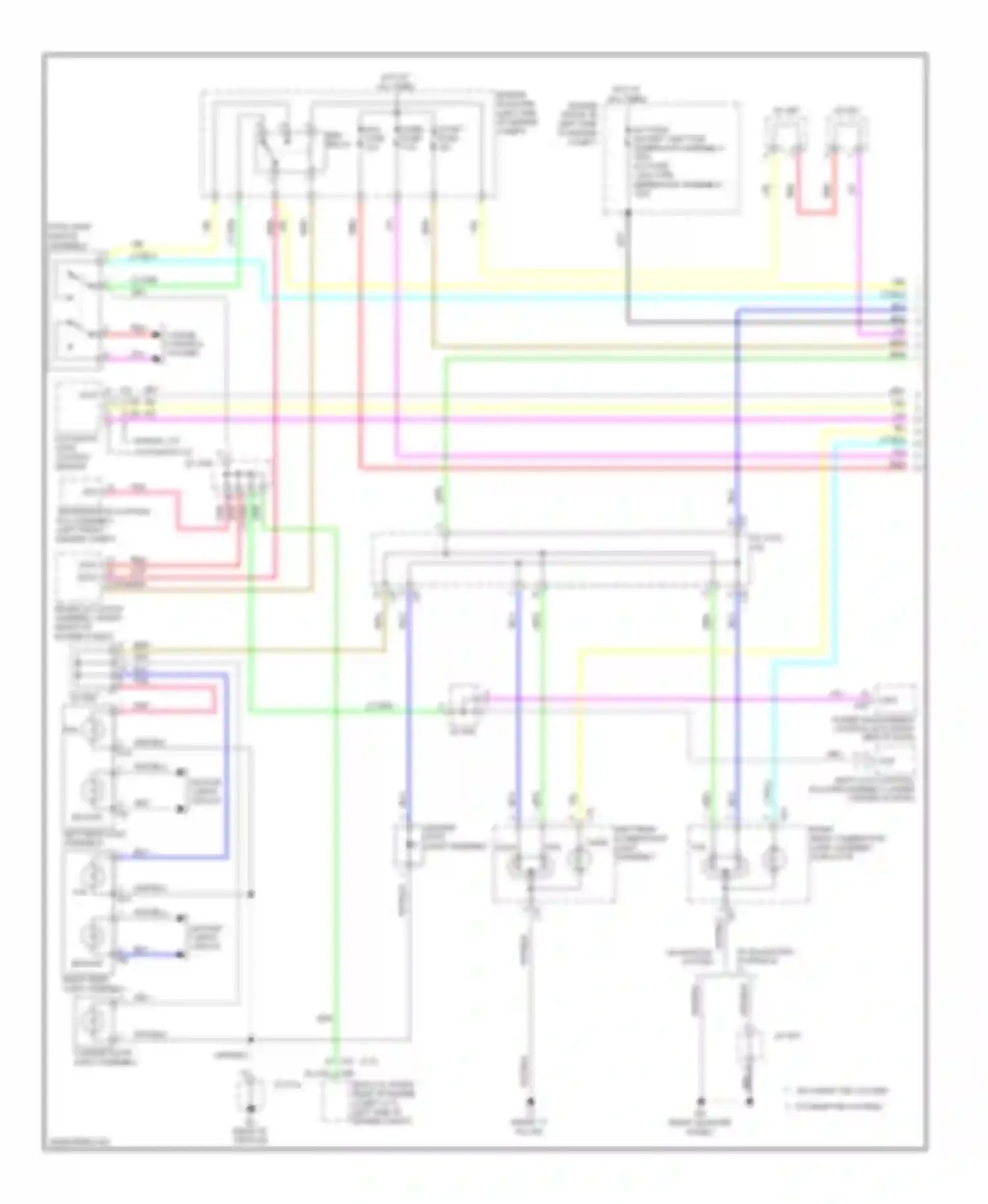 Venza Toyota I (2008-2012): Exterior lamps circuit (1 of 2)