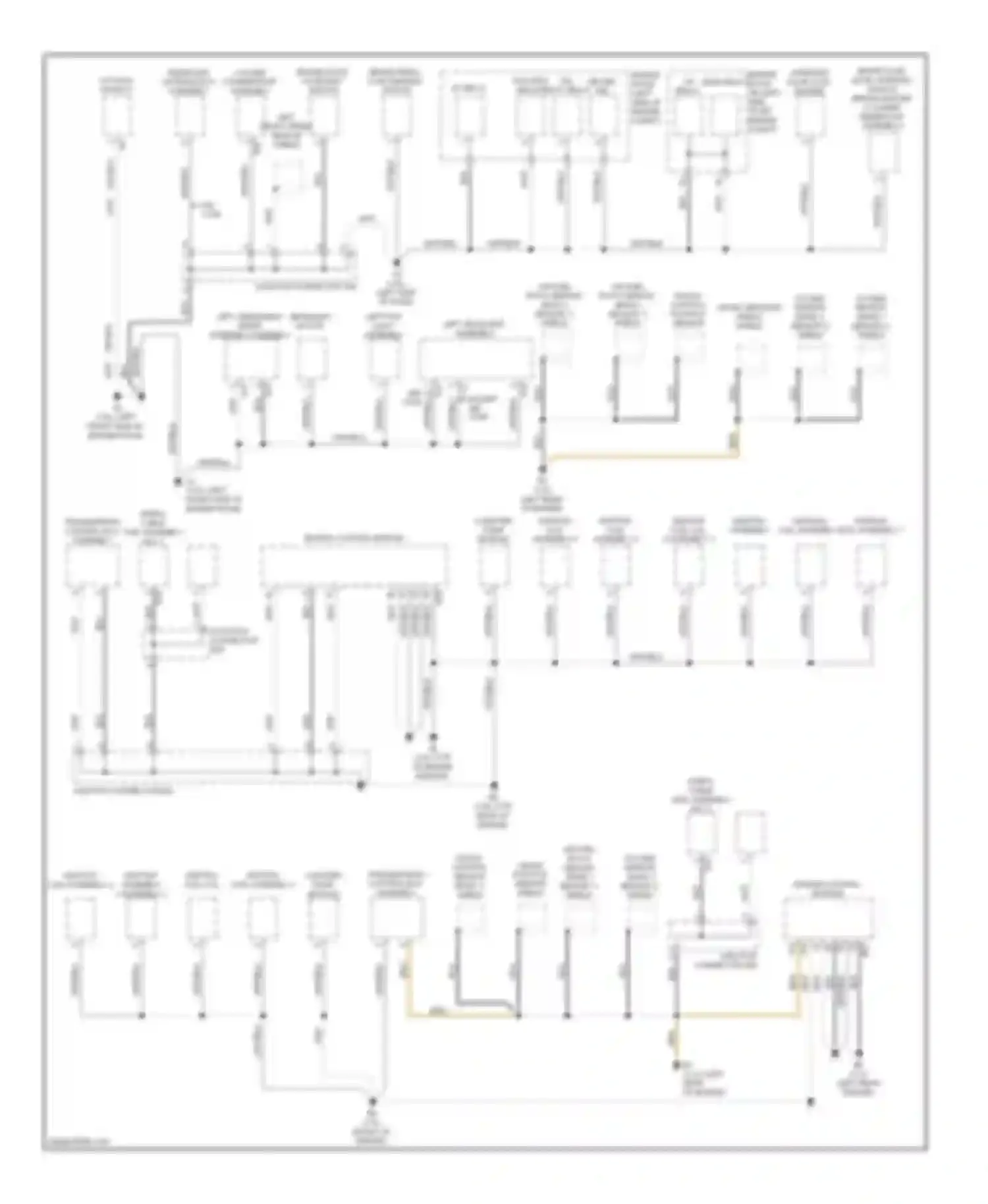 Venza Toyota I (2008-2012): Ground distribution circuit (1 of 4)