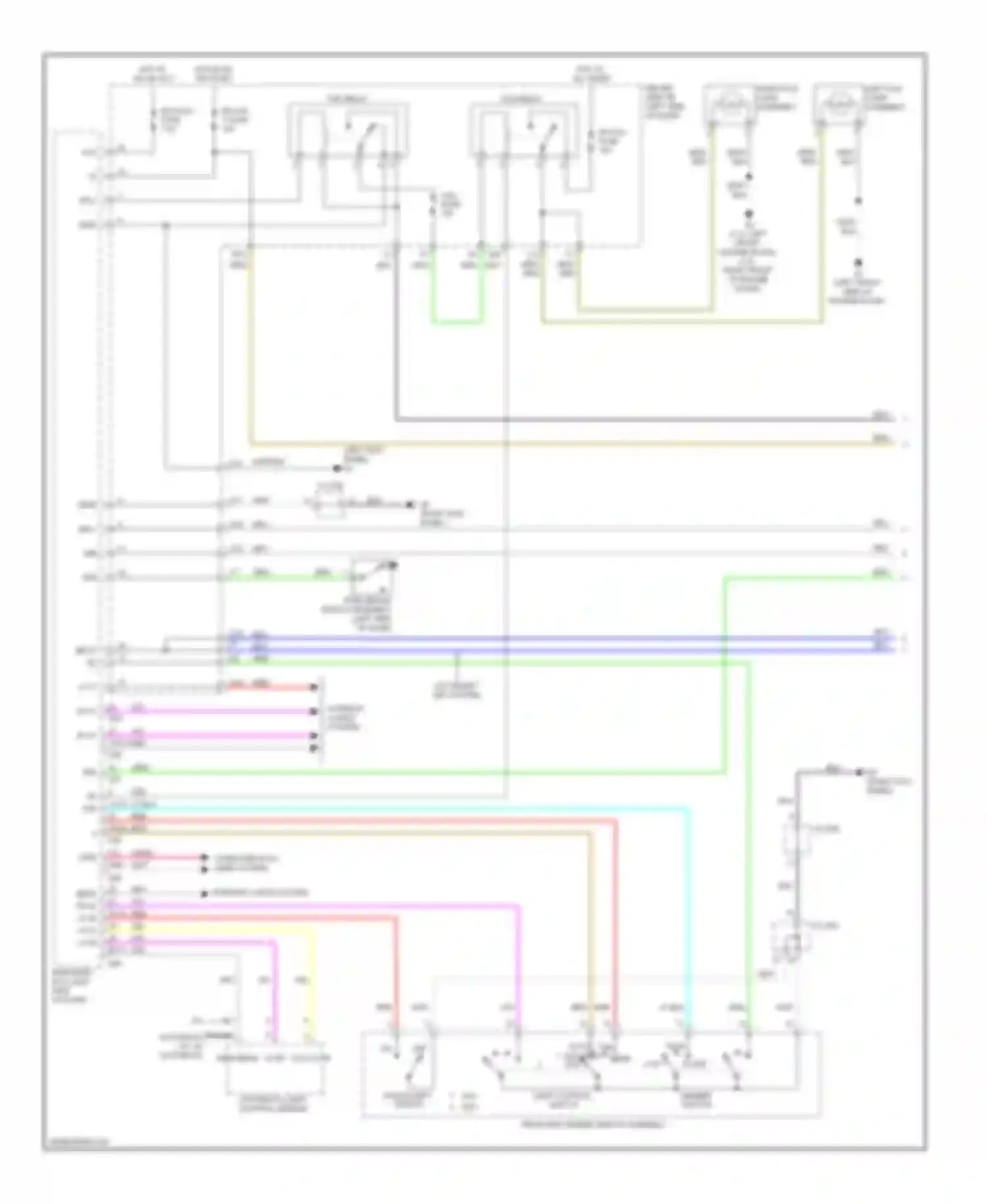 Venza Toyota I (2008-2012): Headlamps circuit (1 of 2)